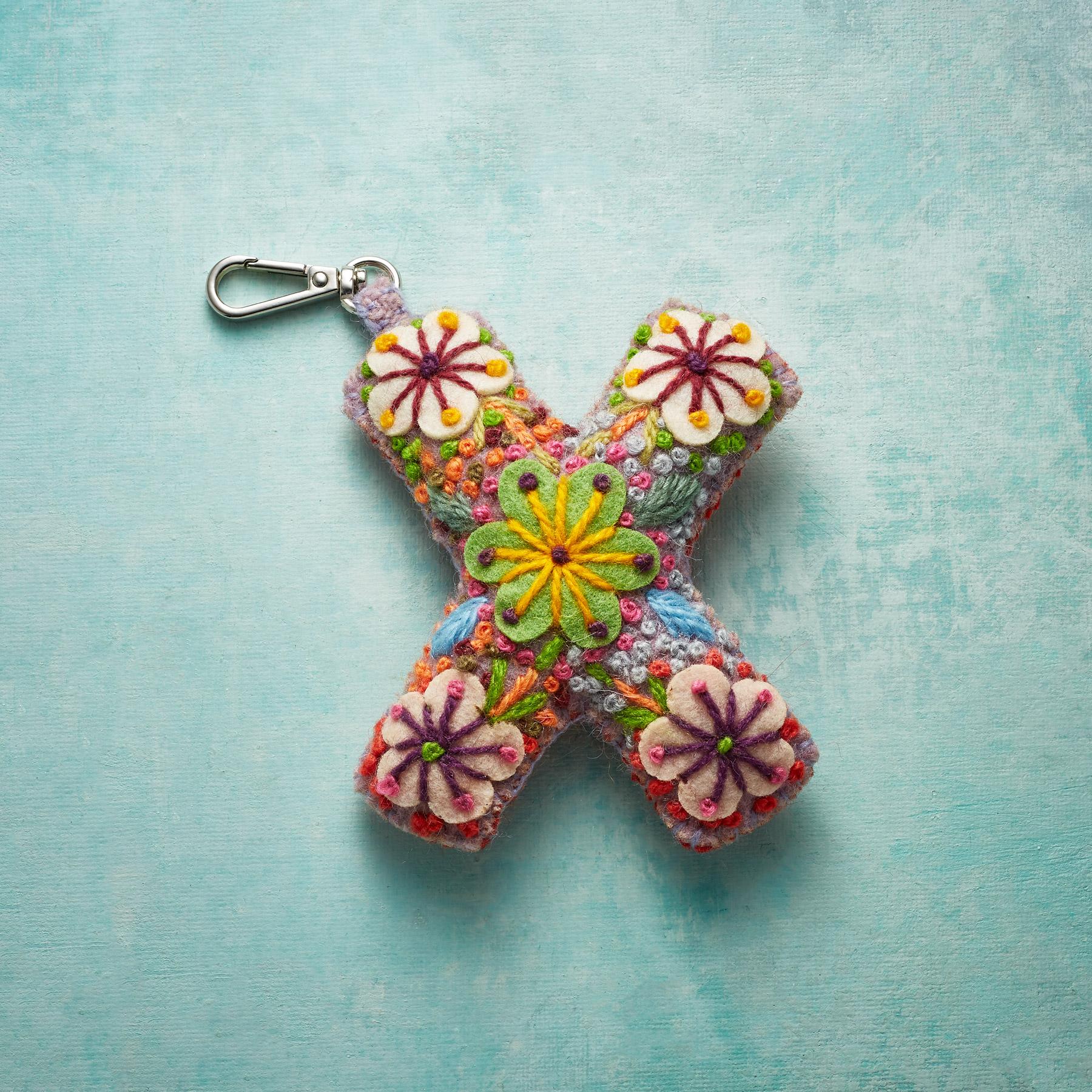 Fleur De Felt Initial Clip