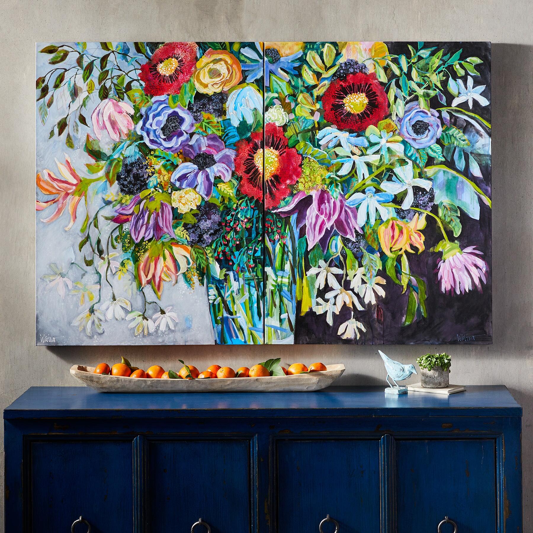 Color Me Happy Painting (diptych)