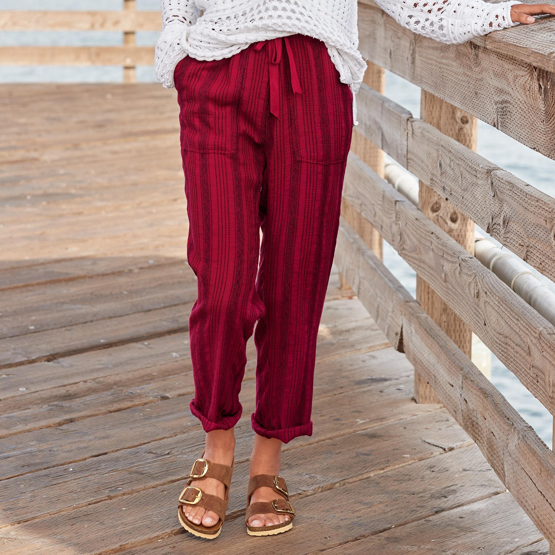 Shobu Striped Pants, Petite