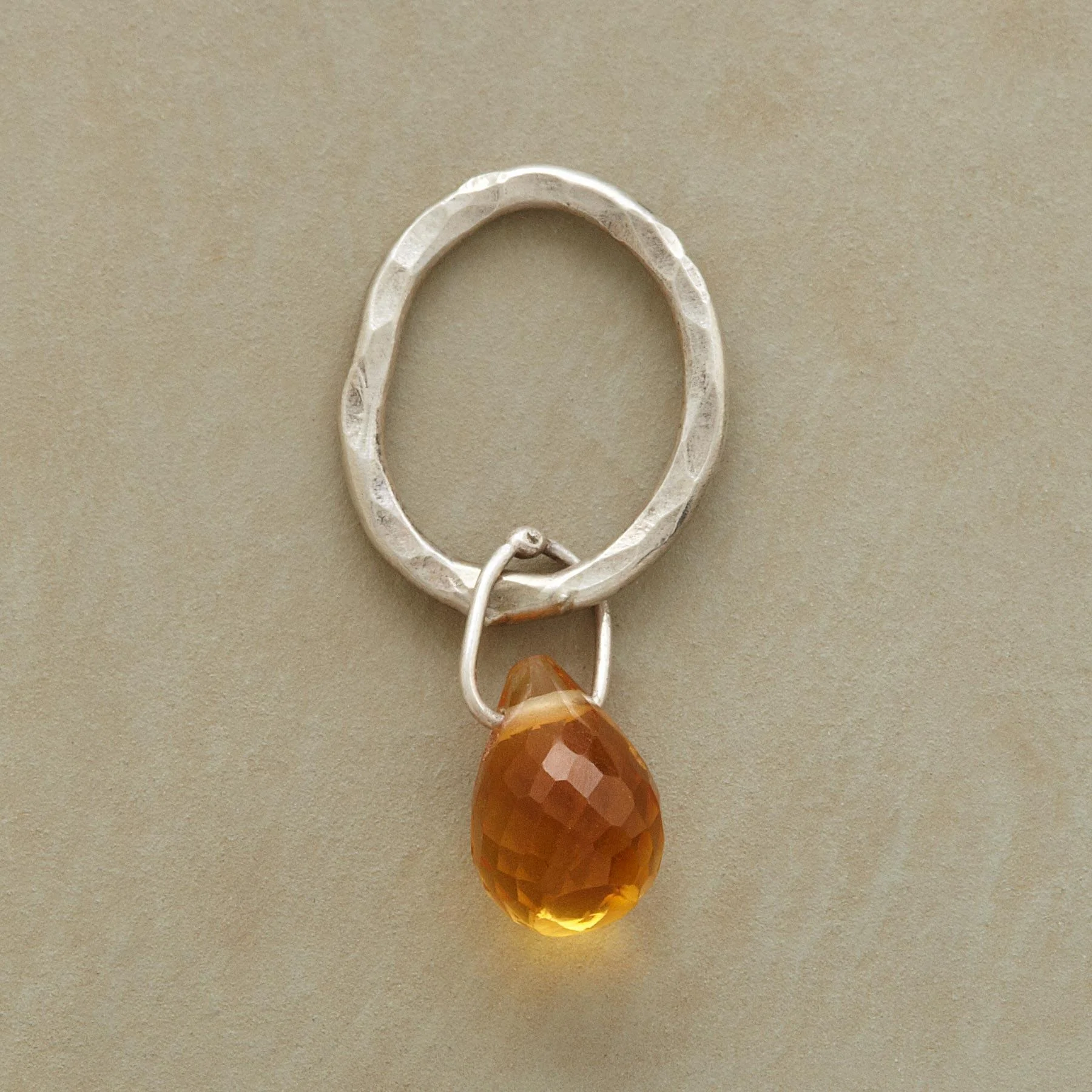 Faceted Birthstone Charms, Sterling Silver