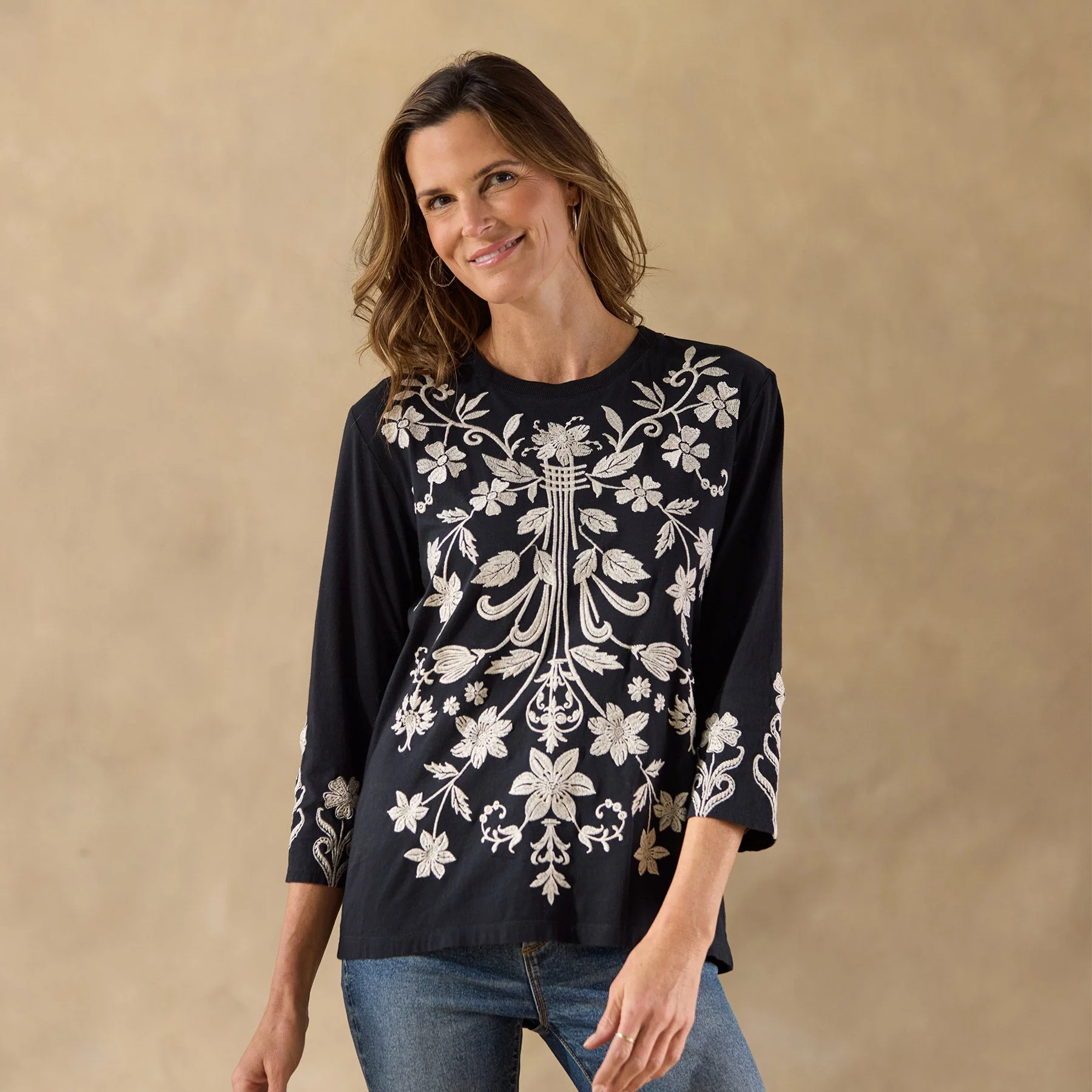 Talithia 3/4 Crewneck Tee