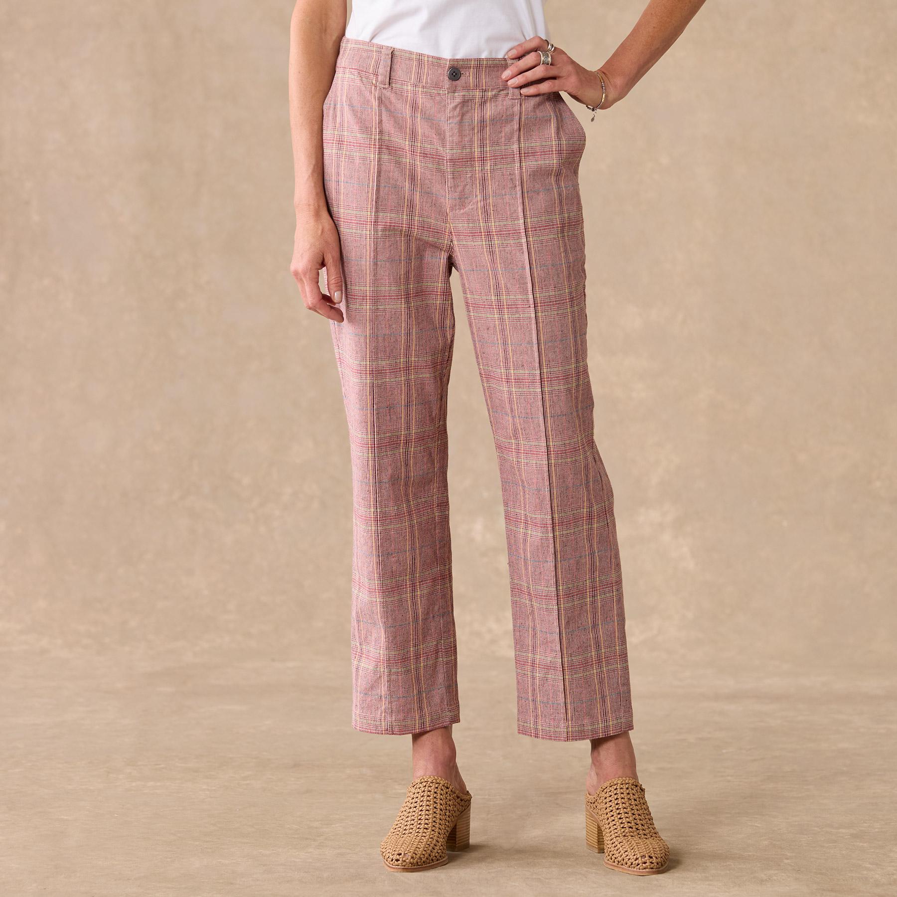 Whitman Plaid Pants, Petite