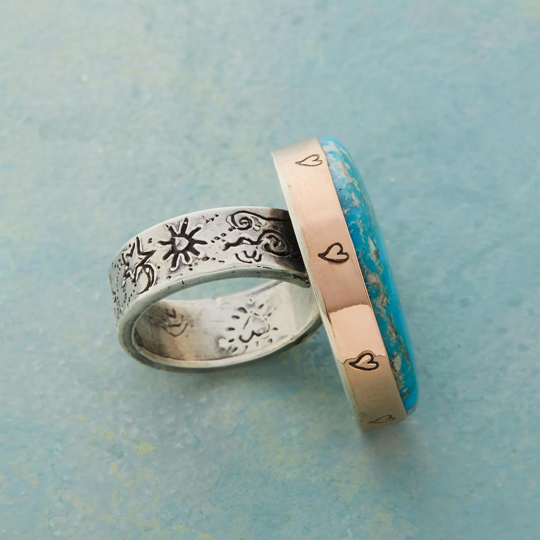 Turquoise Moon Ring