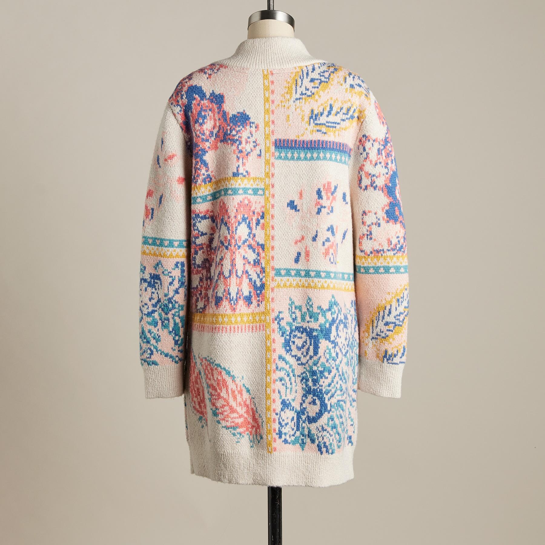 Zenni Patchwork Cardigan