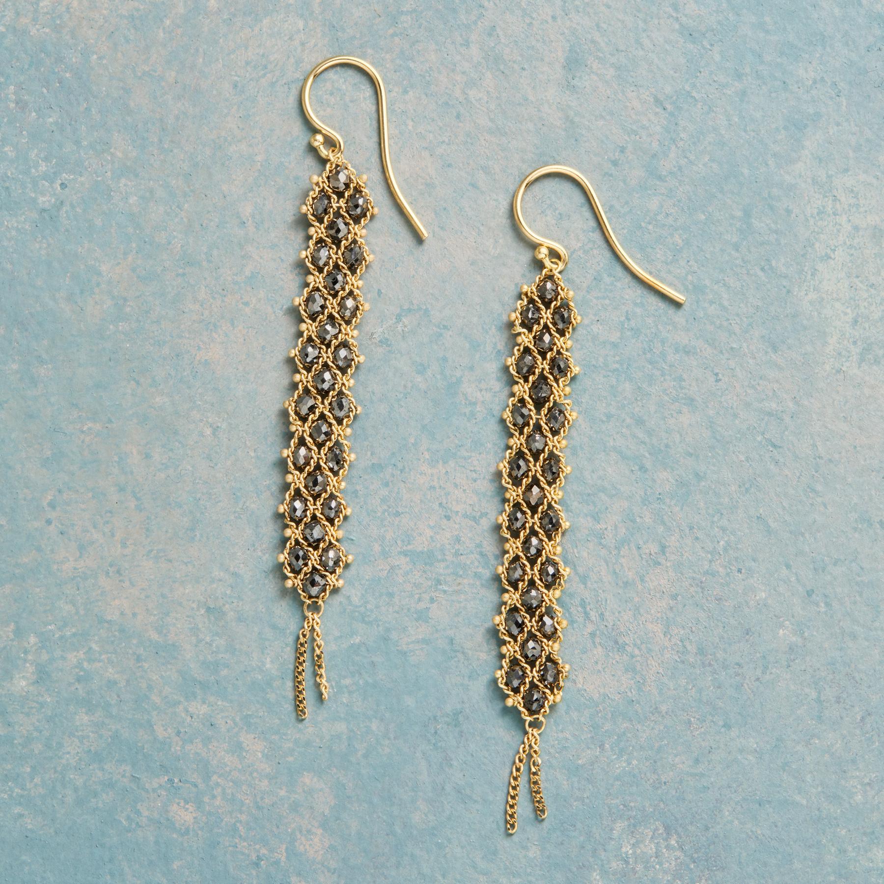 Dark Of Diamond Earrings