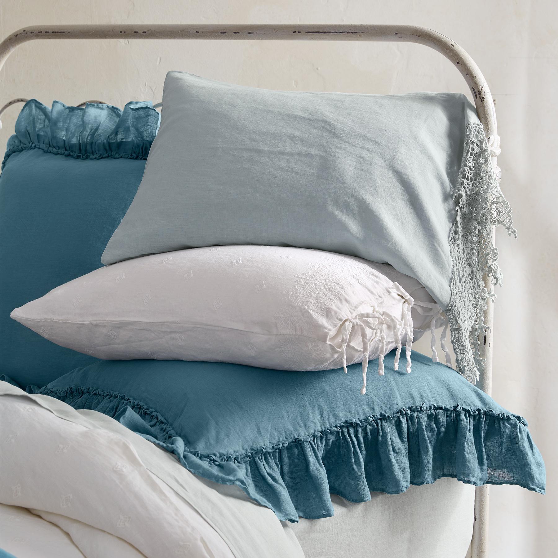 Gossamer Linen Lace Pillowcase