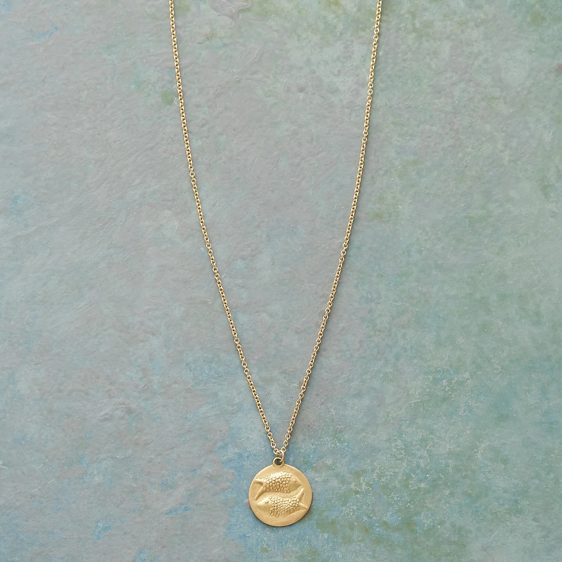 Bas Relief Zodiac Necklace