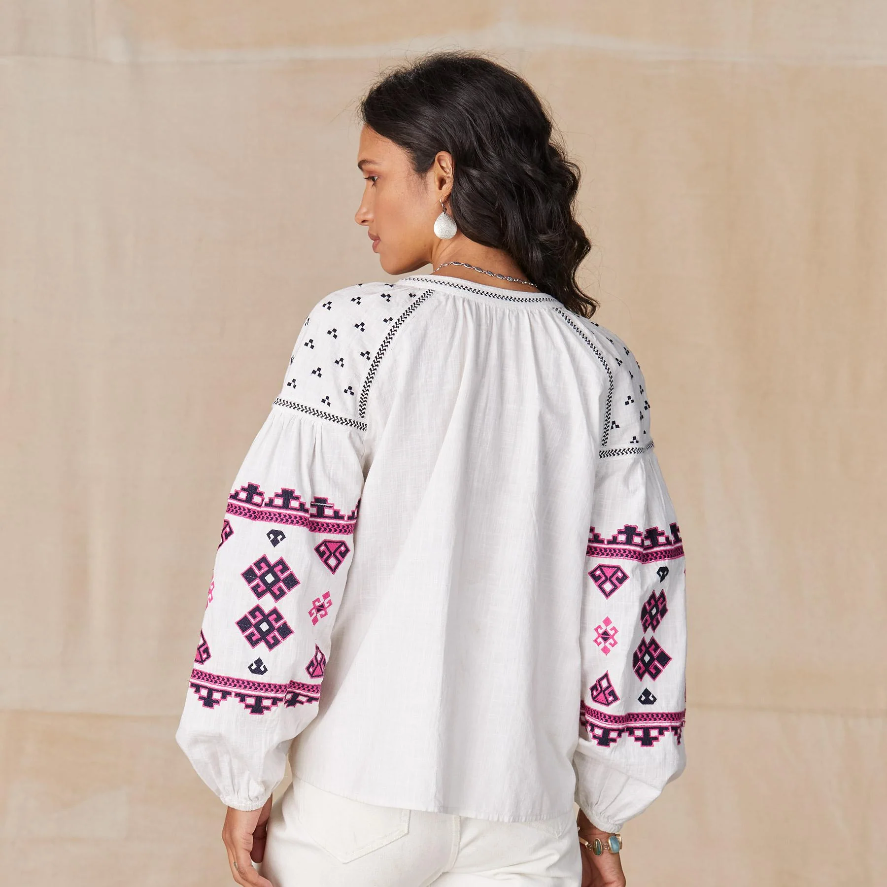 Delphi Embroidered Top