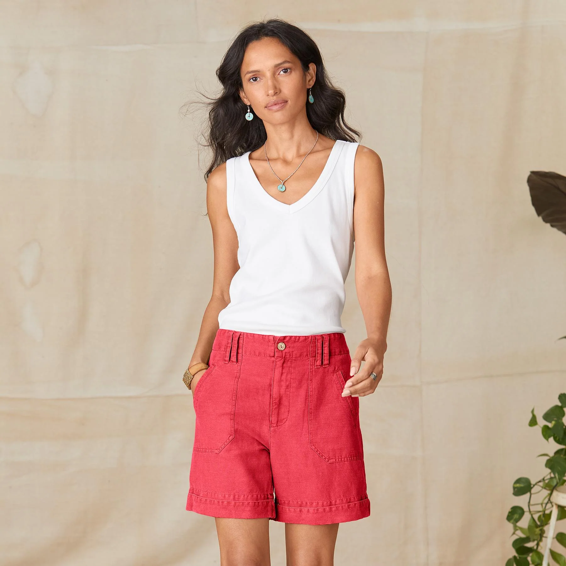 Solid Sumi Shorts, Petite
