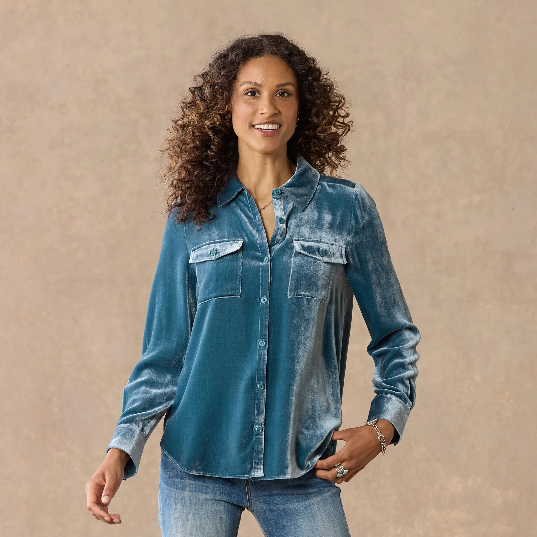 Juliana Velvet Shirt