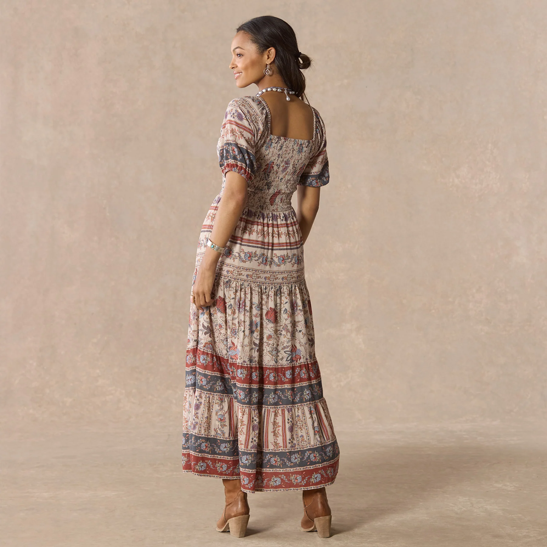 Plaza Print Dress, Petite