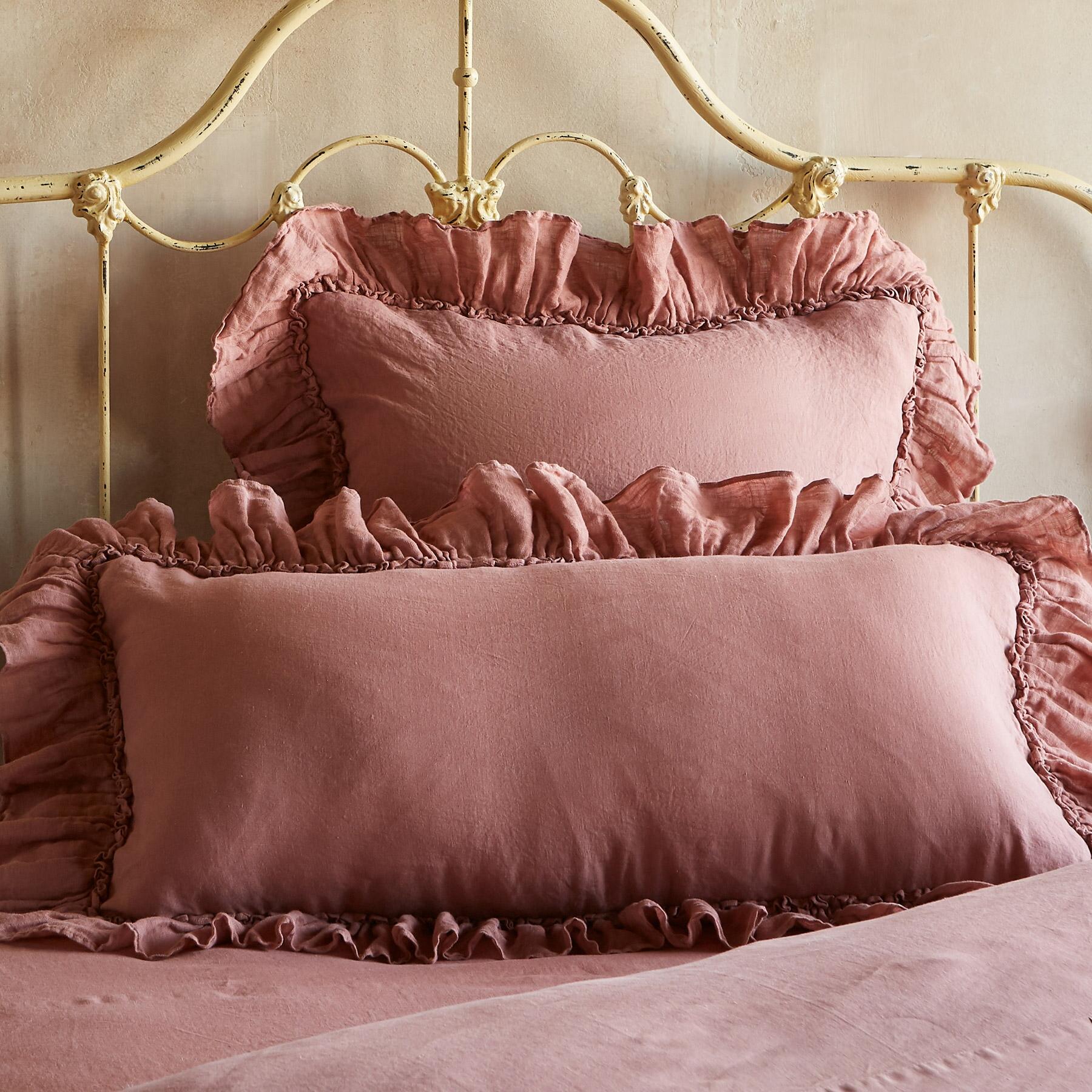 Gossamer Linen Ruffle Sham
