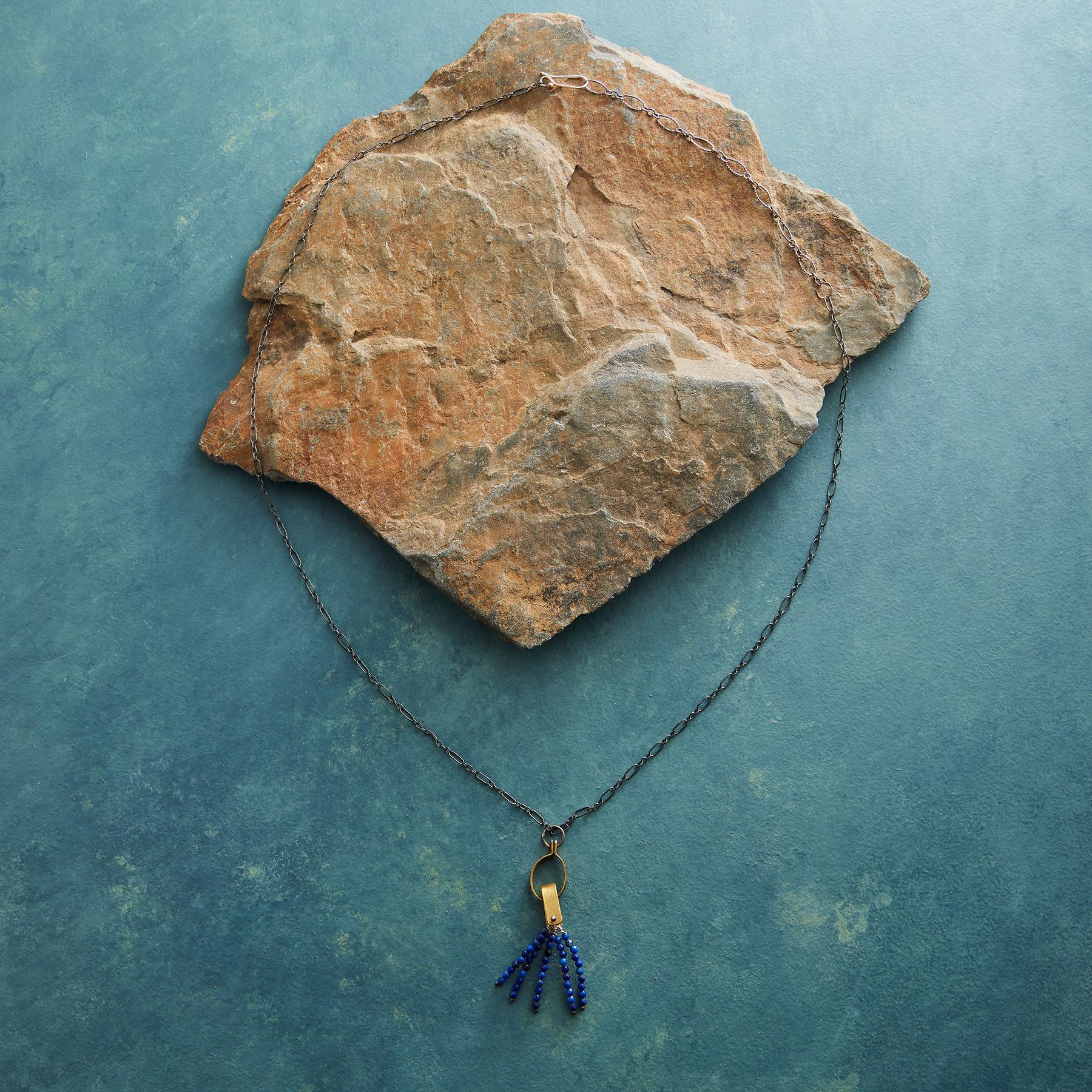 Lapis Tassel Necklace
