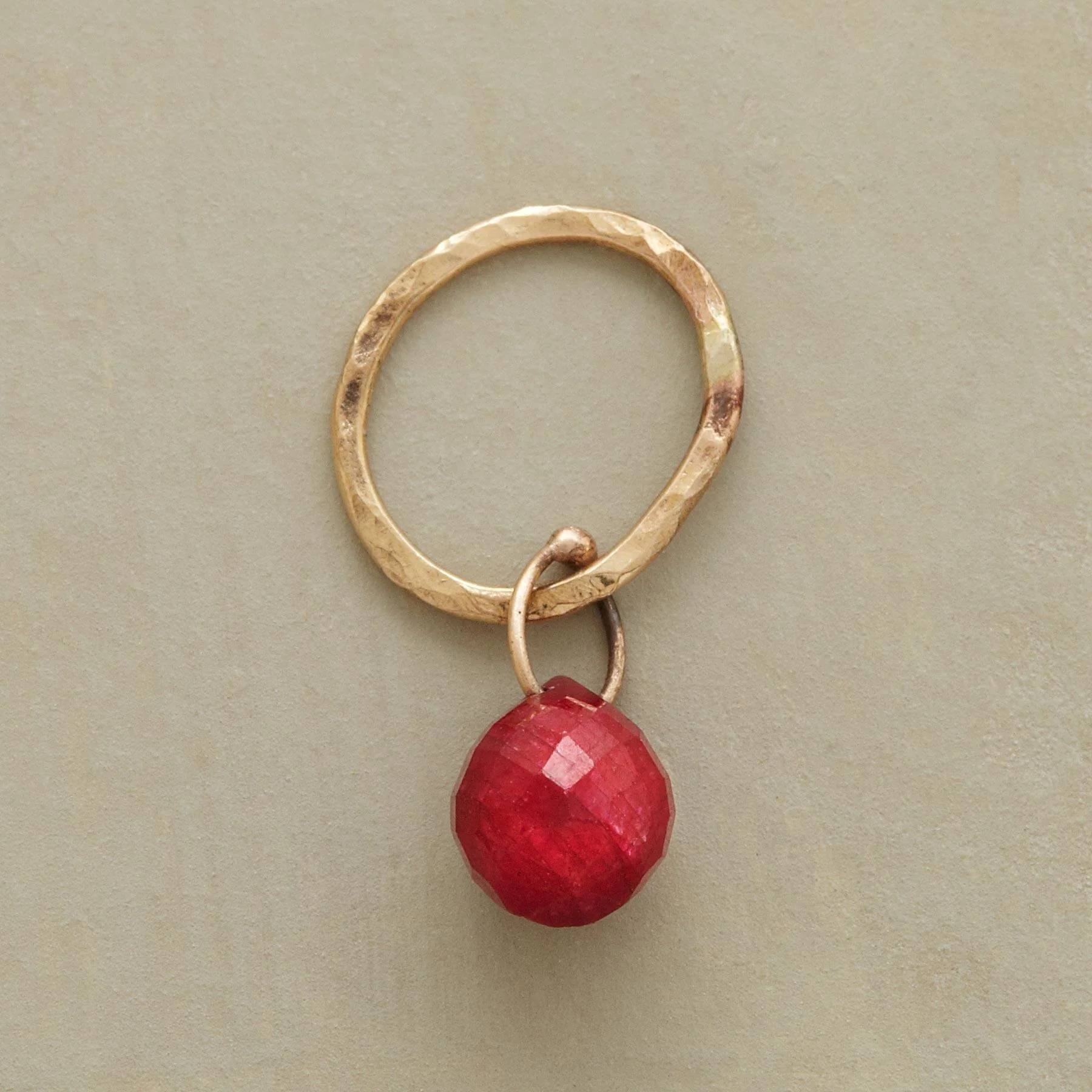 Faceted Birthstone Charms, Gold