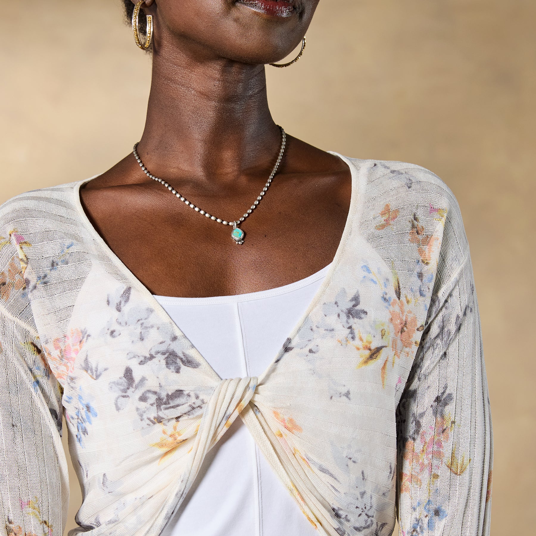 Tabiona Twist-Front Cardigan