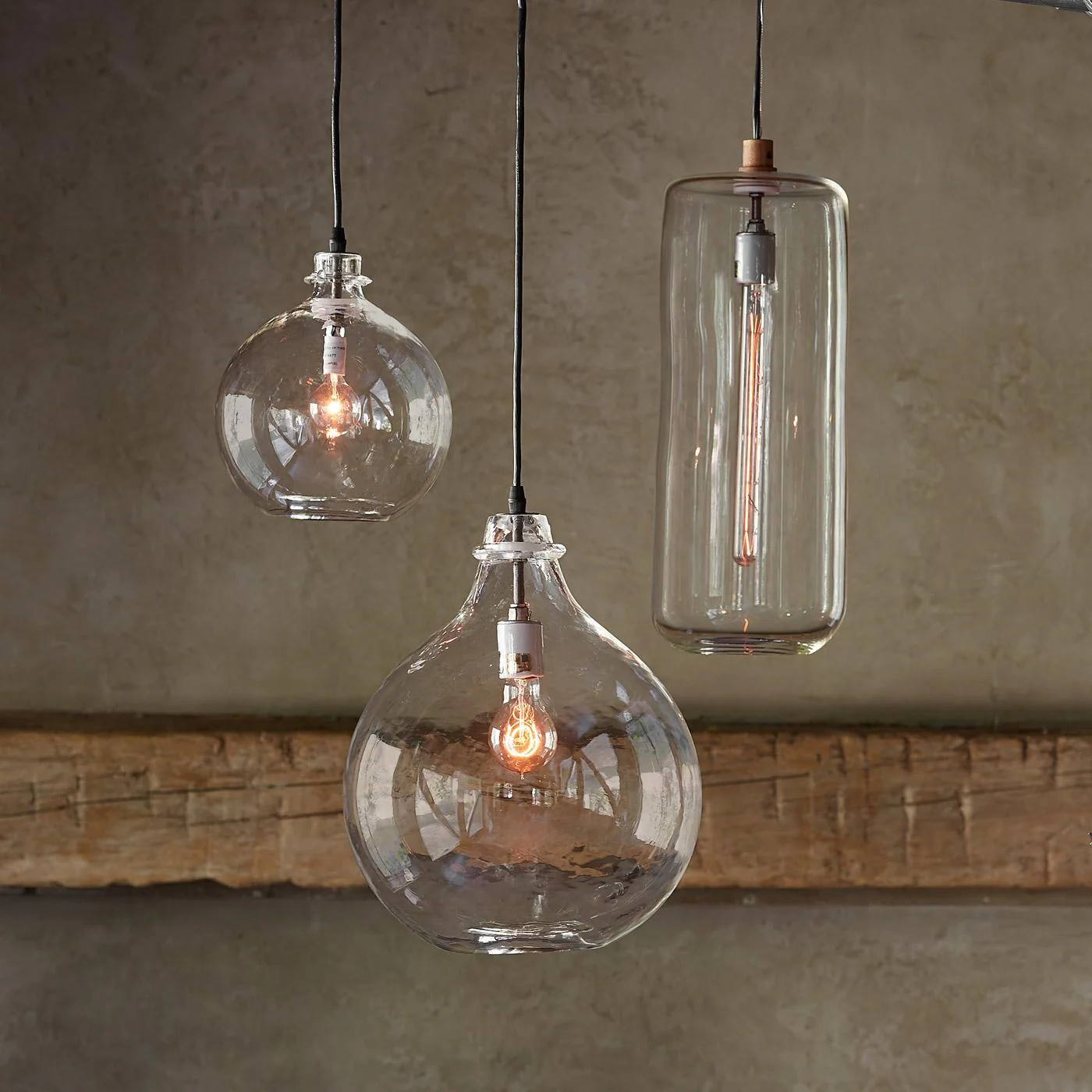 Salon Glass Demijohn Pendant Light