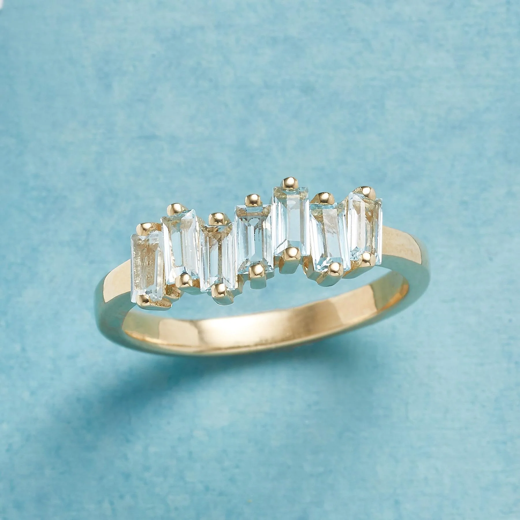 Random Blue Topaz Ring