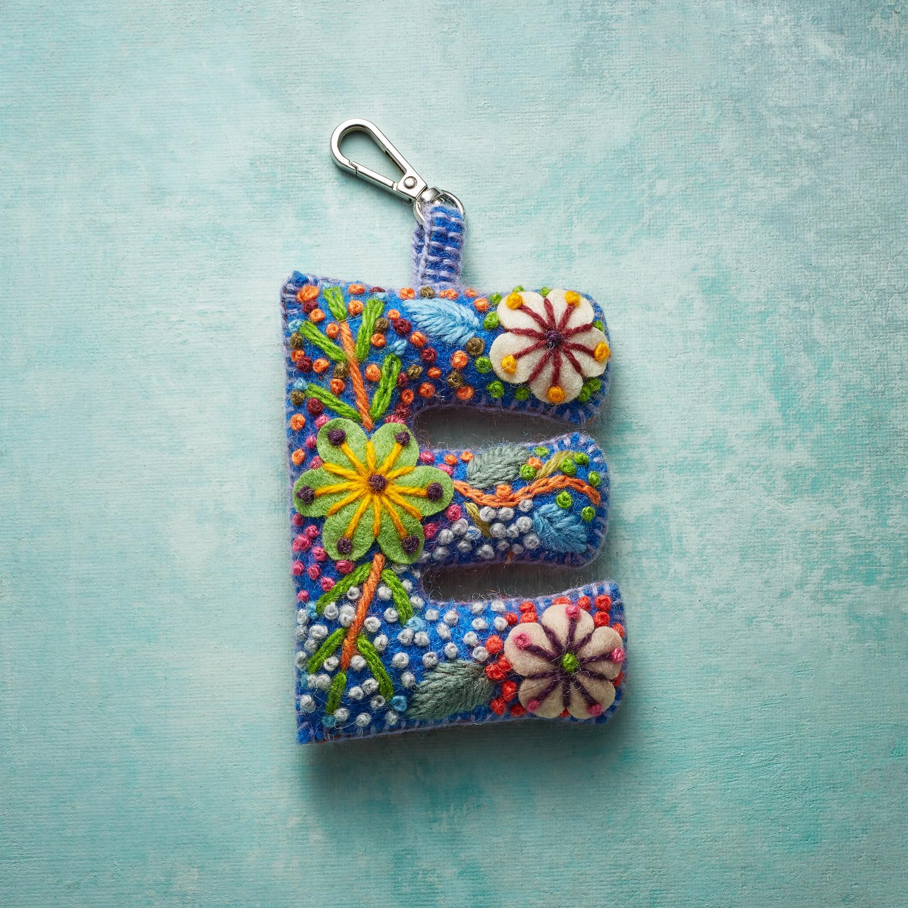 Fleur De Felt Initial Clip