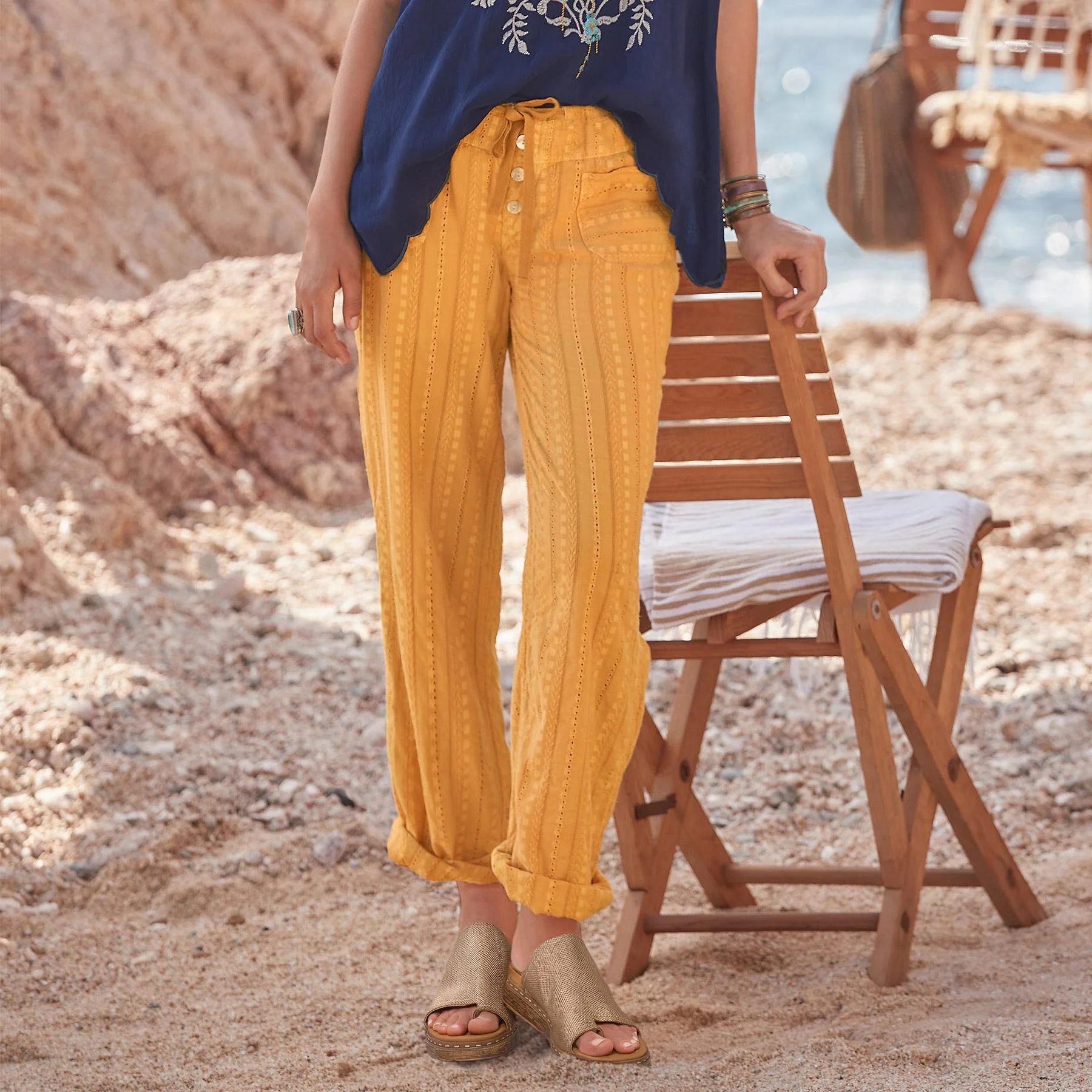 Gigi Eyelet Pants