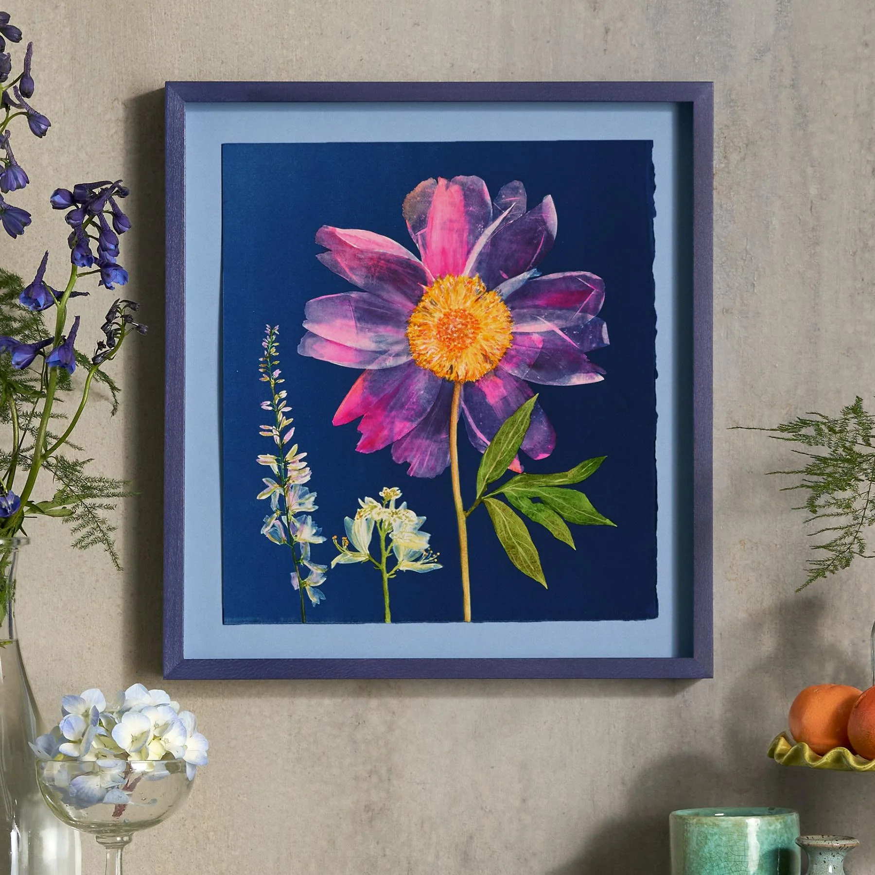 Pink Peony Painting