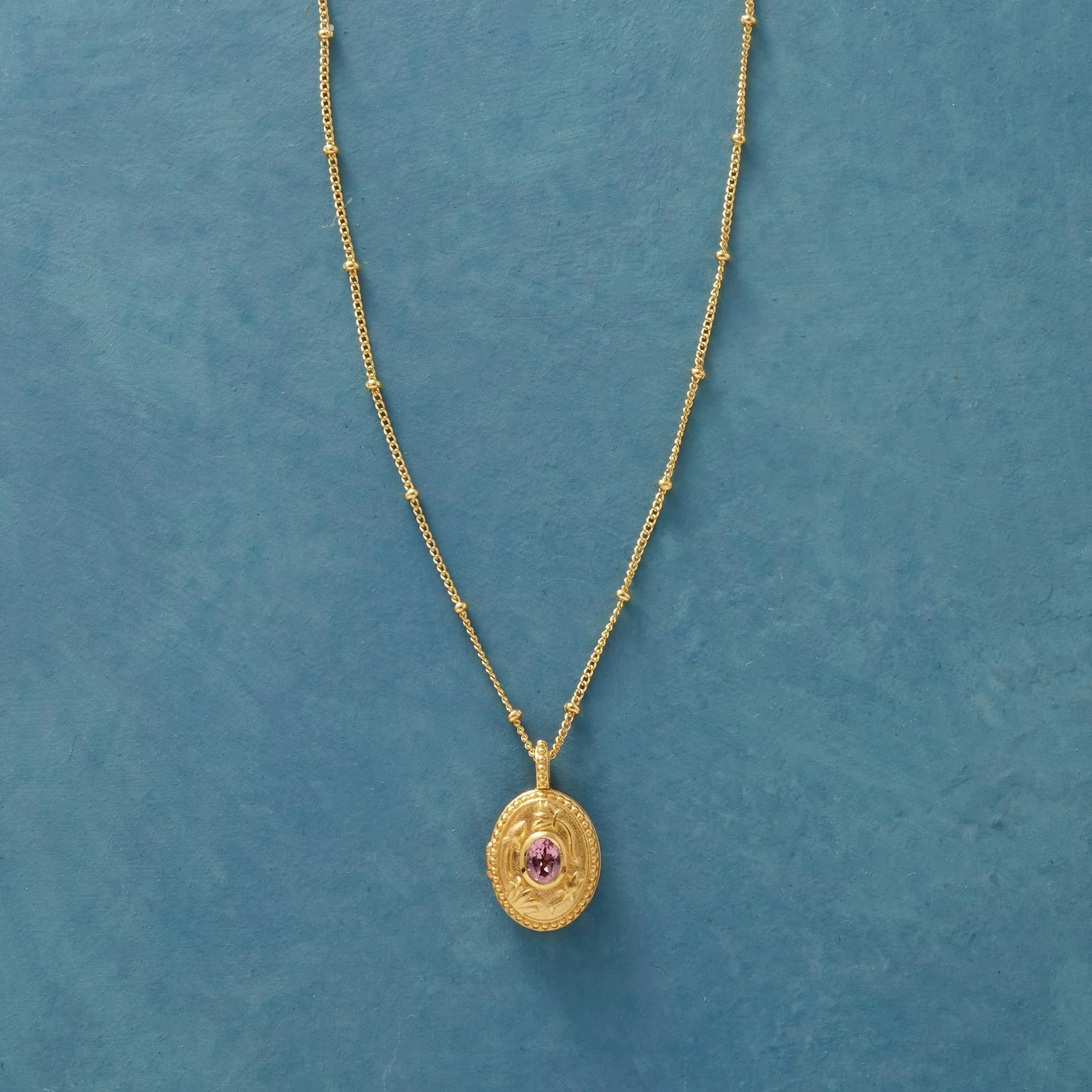 Gold Vermeil Birthstone Locket