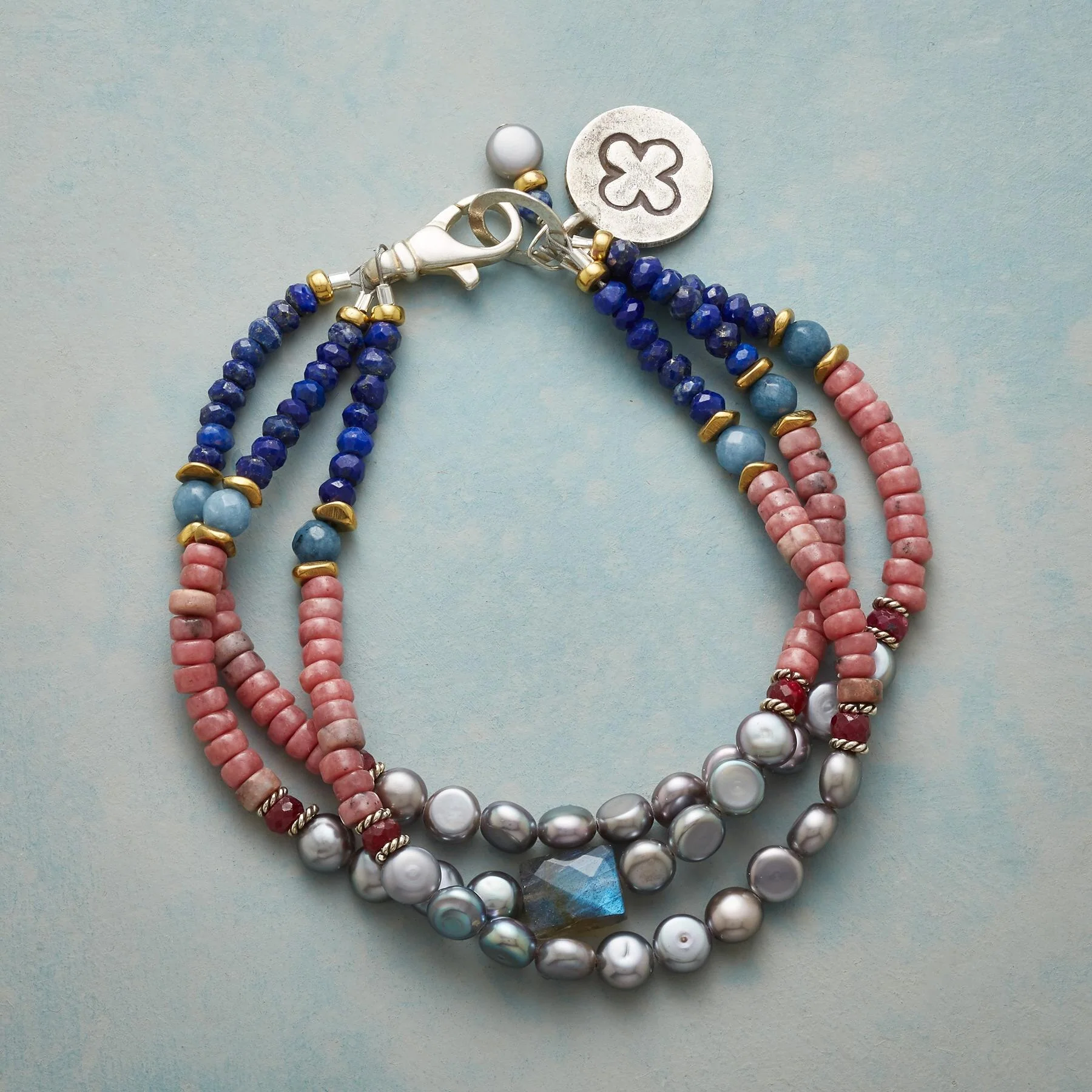 Triple The Luck Charm Bracelet