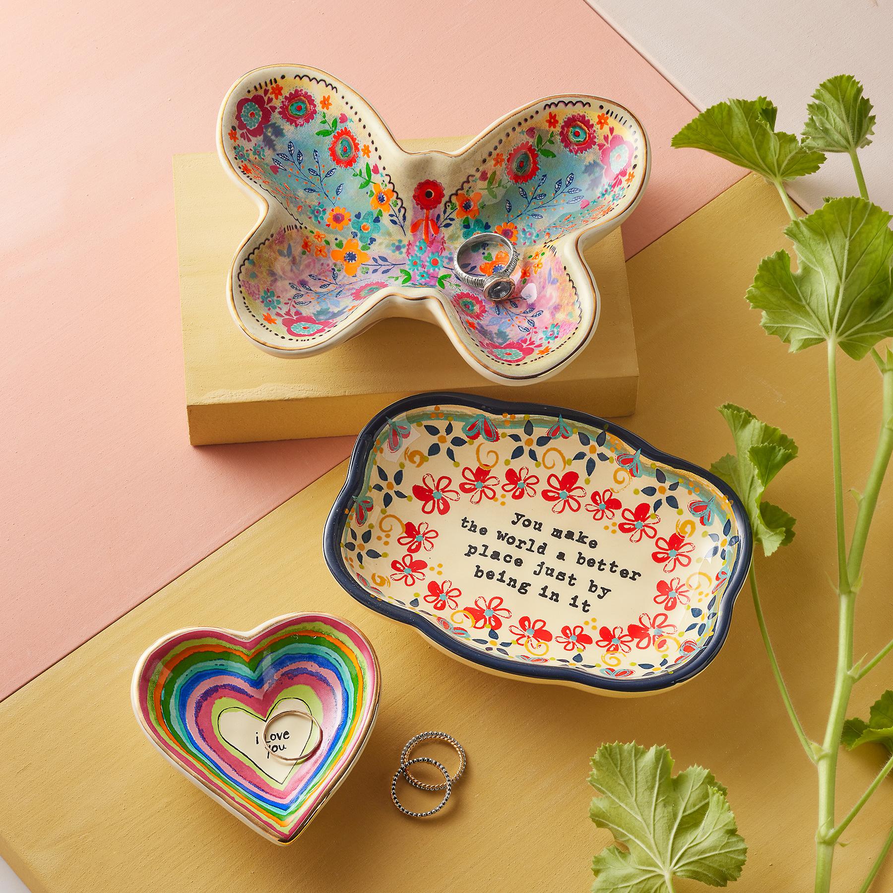 Spring Jardin Butterfly Dish