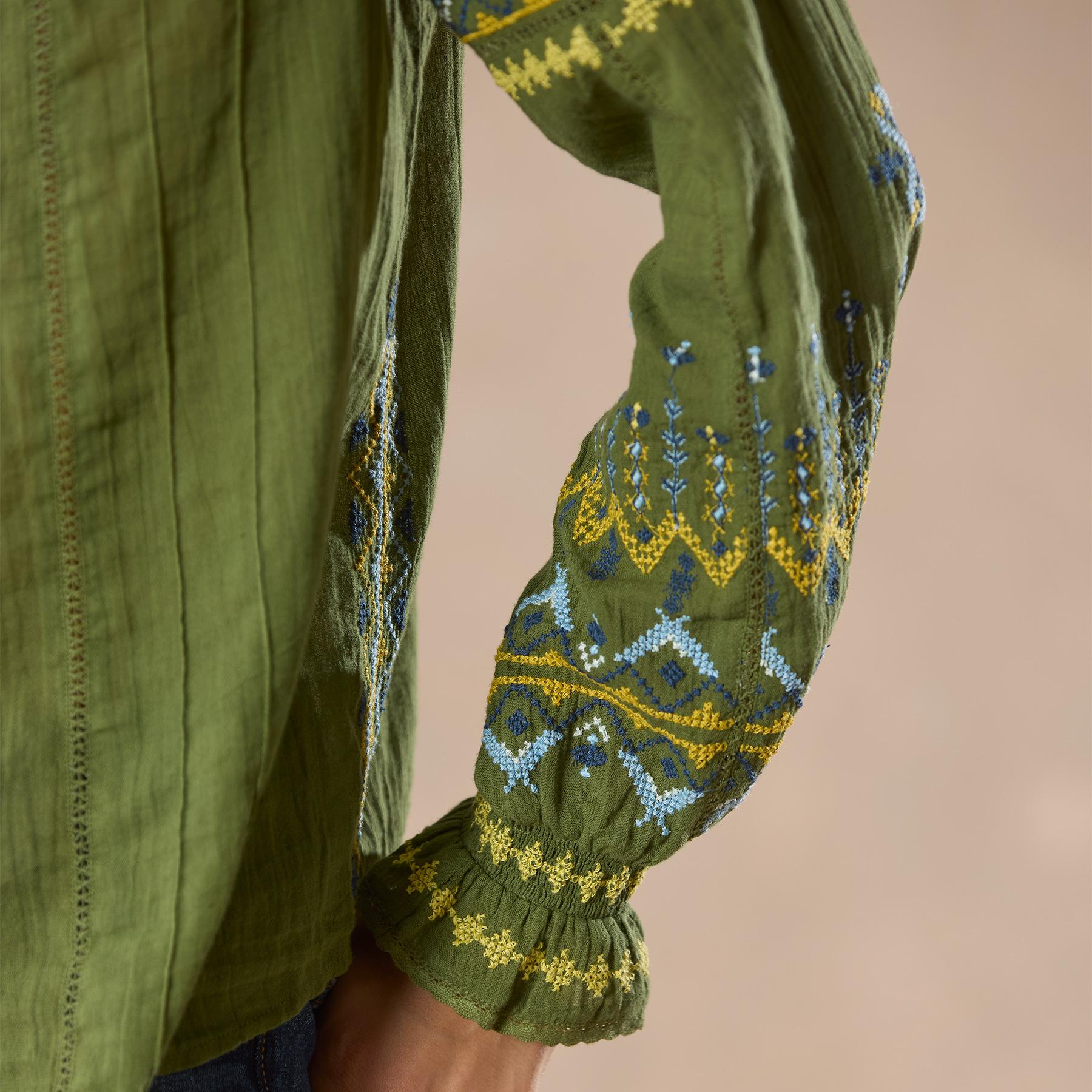 Totora Embroidered Top, Petite