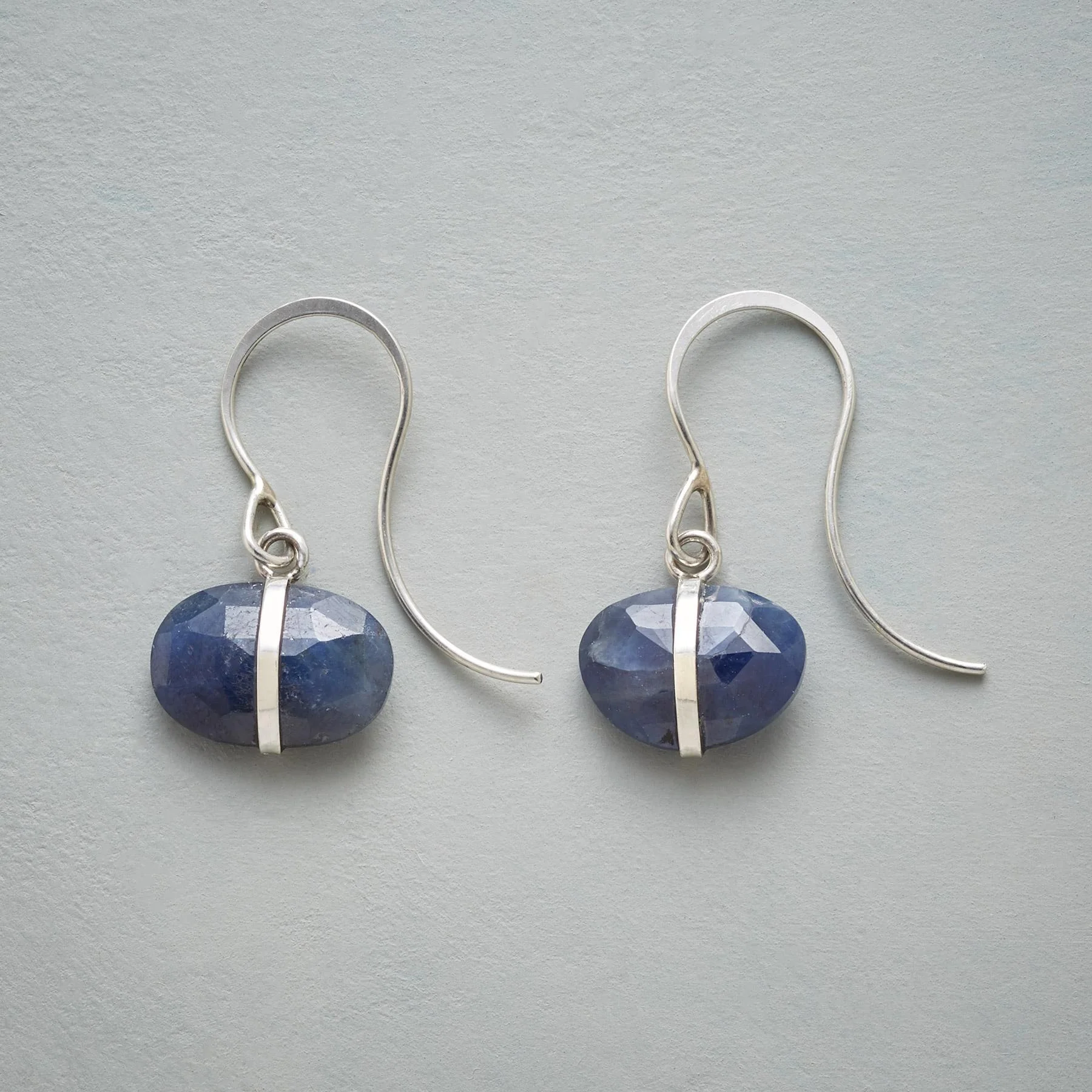 Encircled Sapphire Earrings