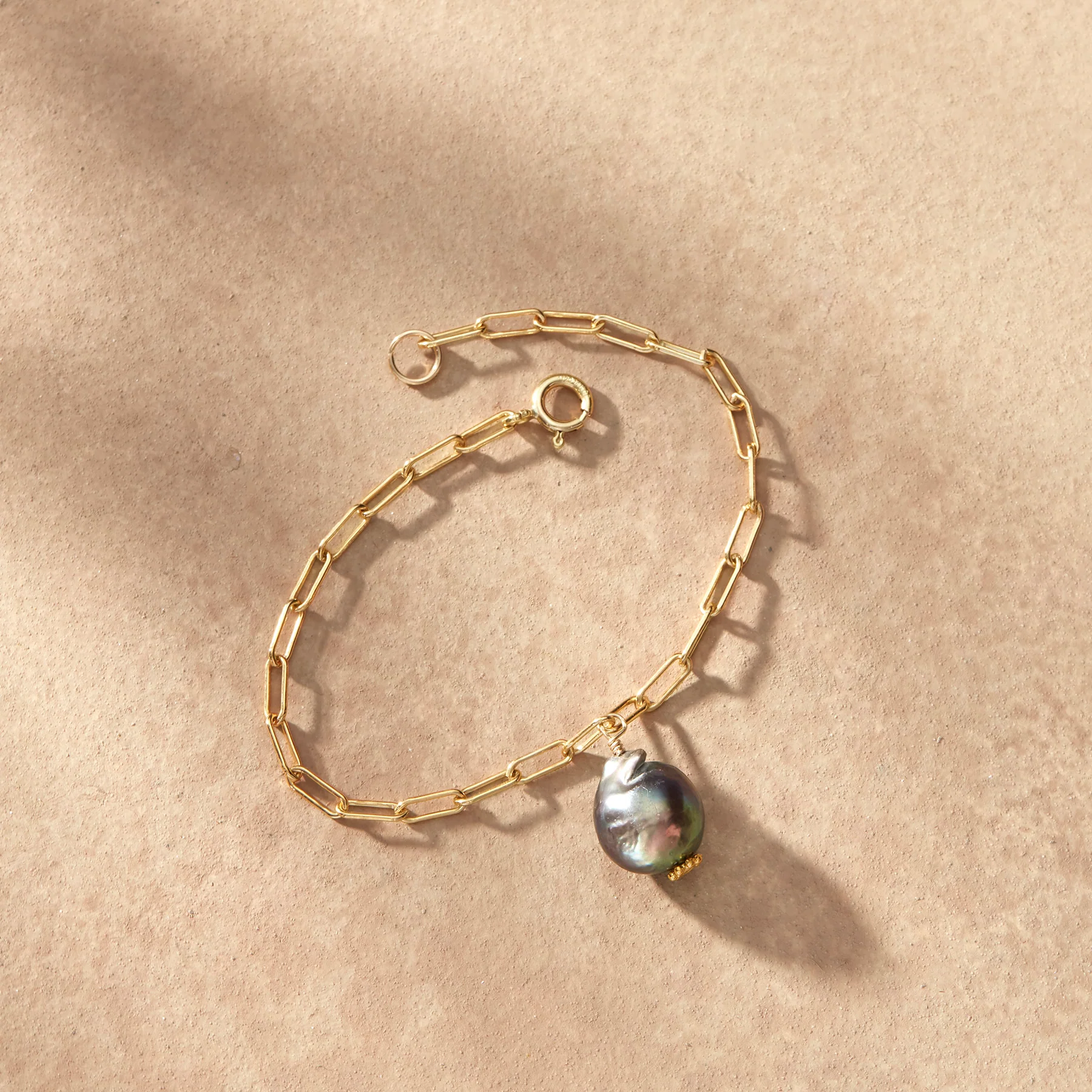 Modesty Peacock Pearl Bracelet