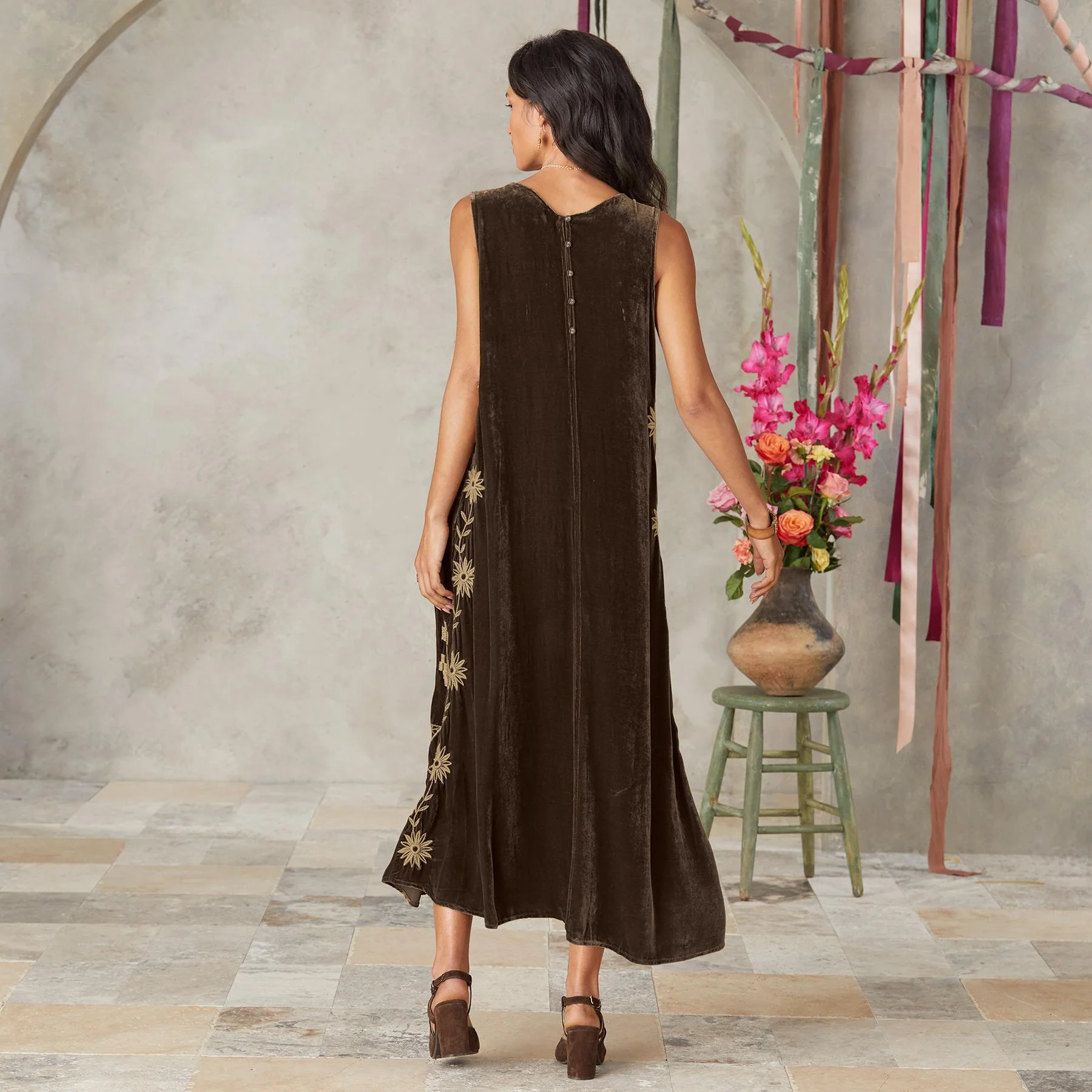 Georgina Velvet Maxi Dress