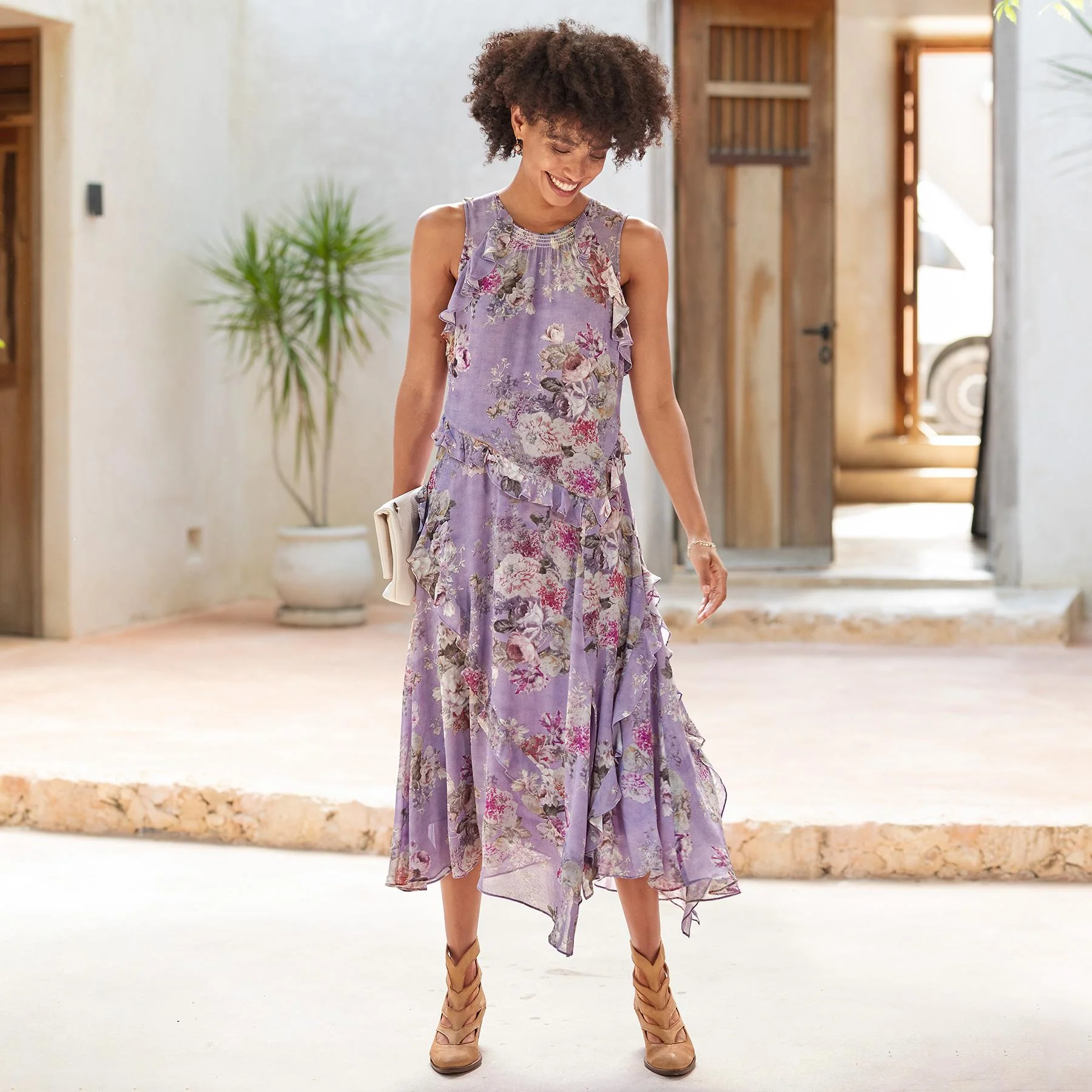 Faye Floral Dress, Petite