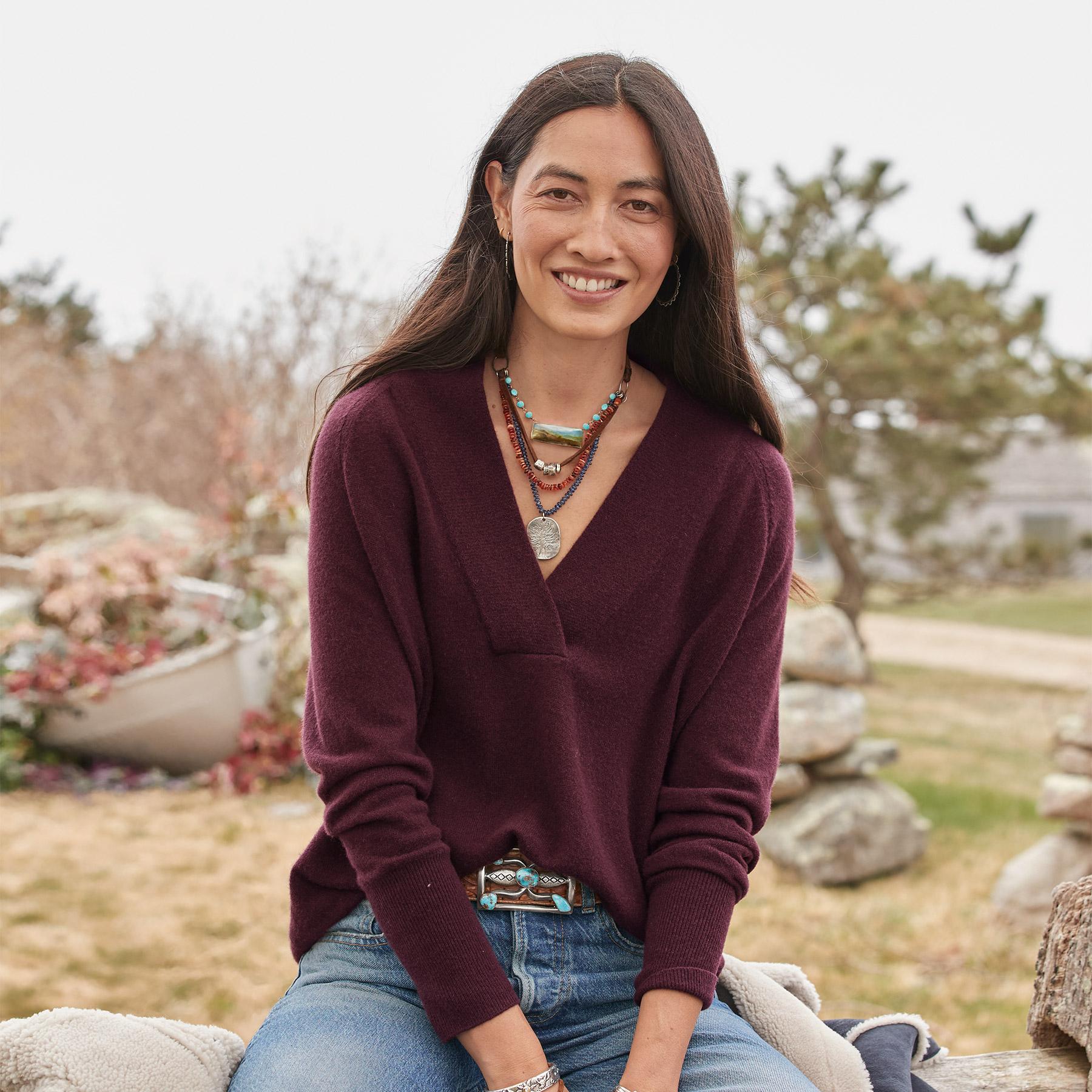 Zadie Cashmere Sweater, Petite