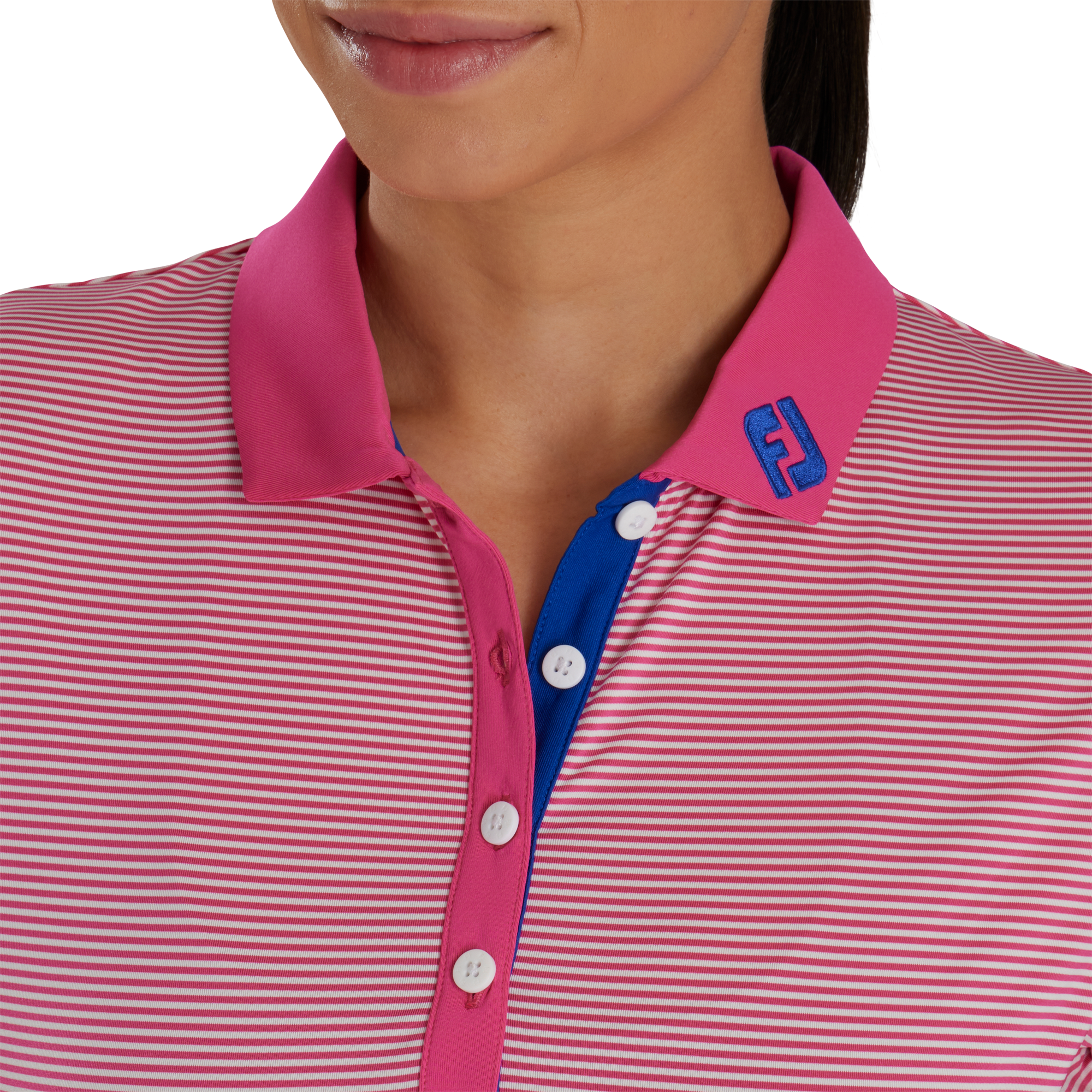 Cap Sleeve Feeder Stripe Women - FJ Tour Collar-Previous Season Style