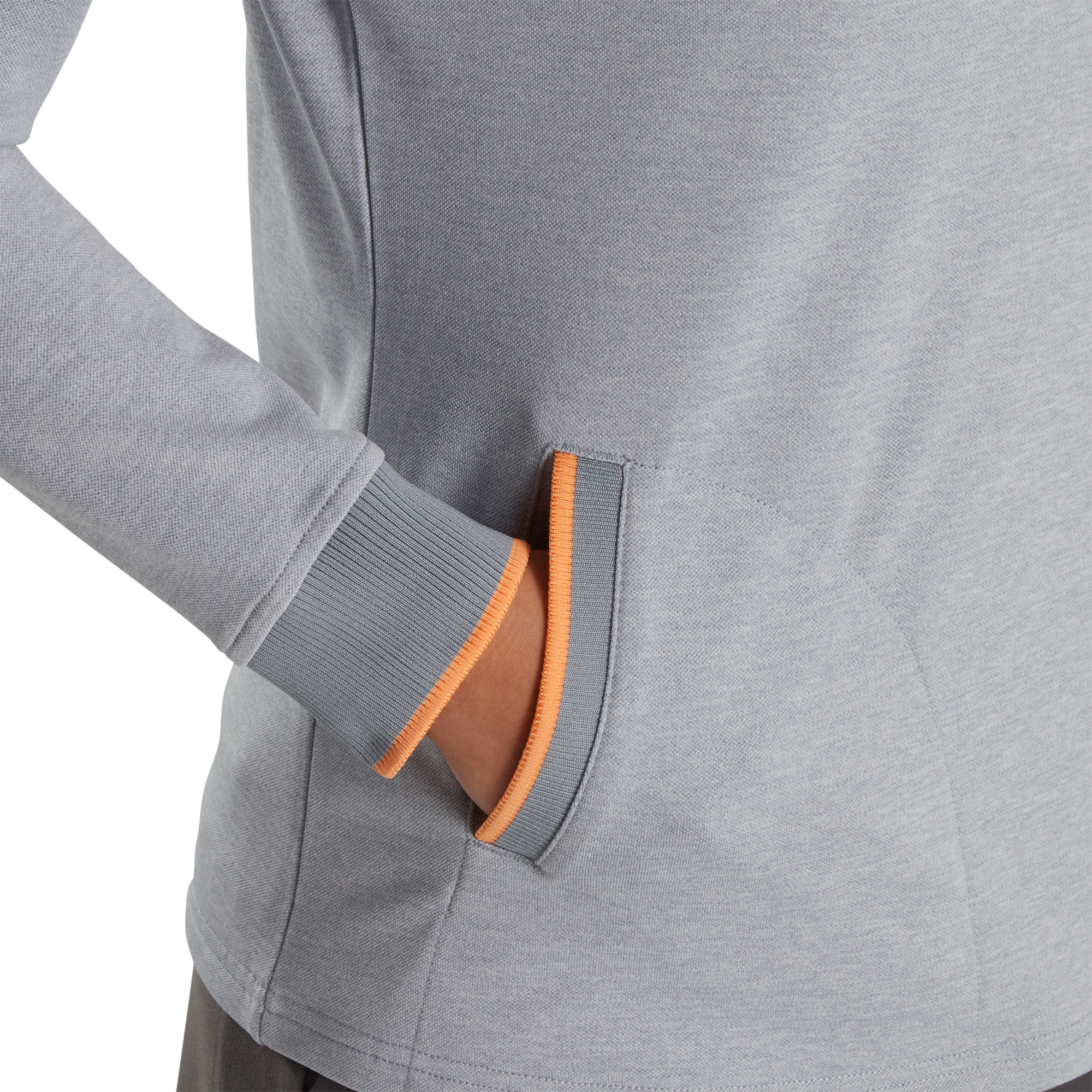 Half-Zip Fleece Back Pique Mid-Layer-Previous Season Style Women