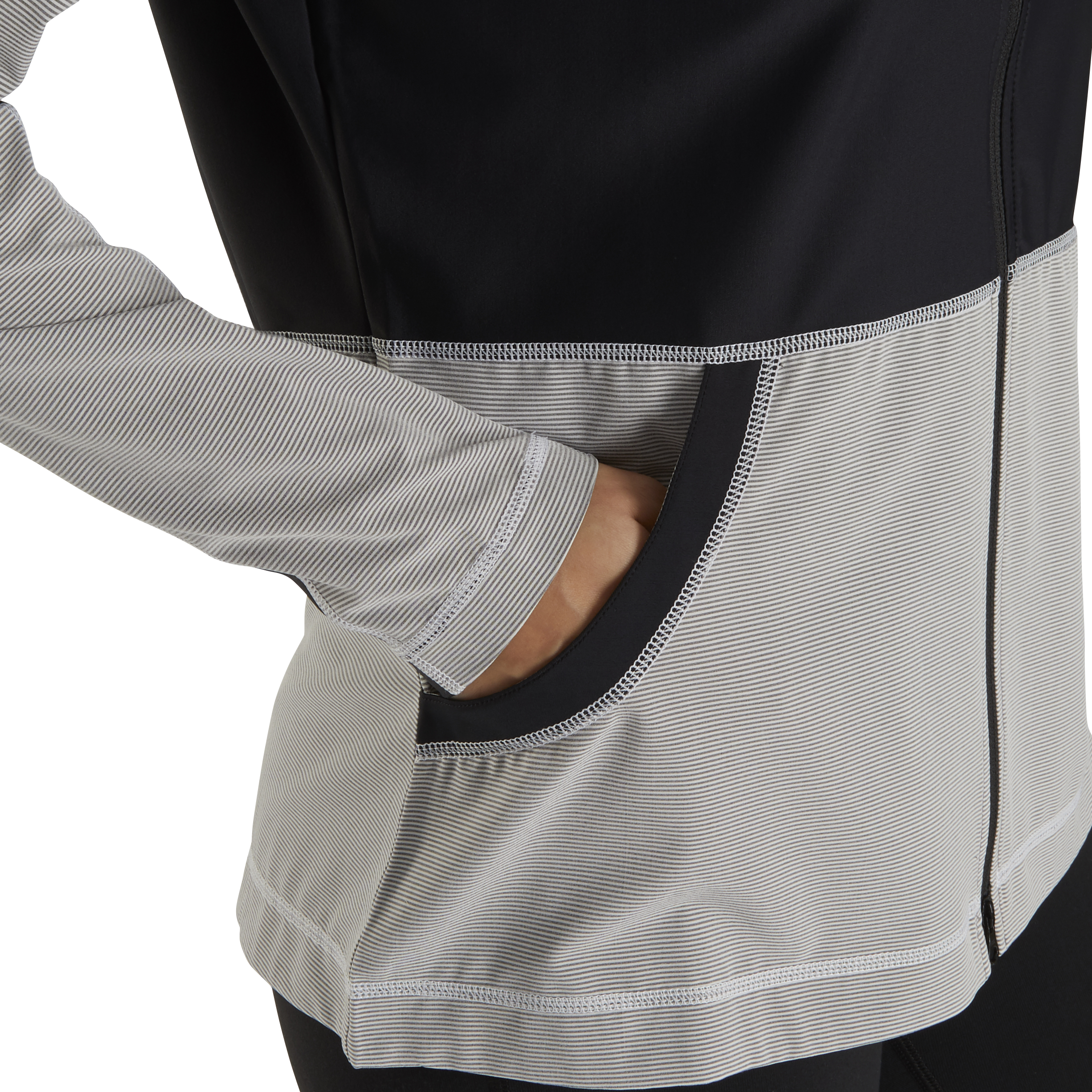 Full-Zip Mini Stripe Mid Layer Women-Previous Season Style