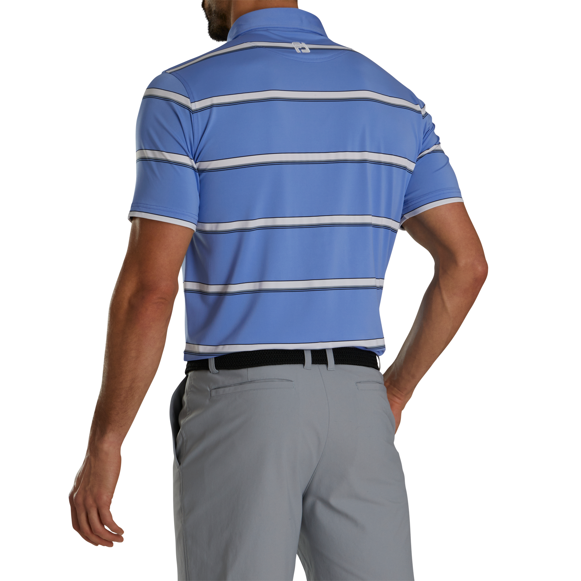 Open Stripe Lisle Self Collar-Previous Season Style