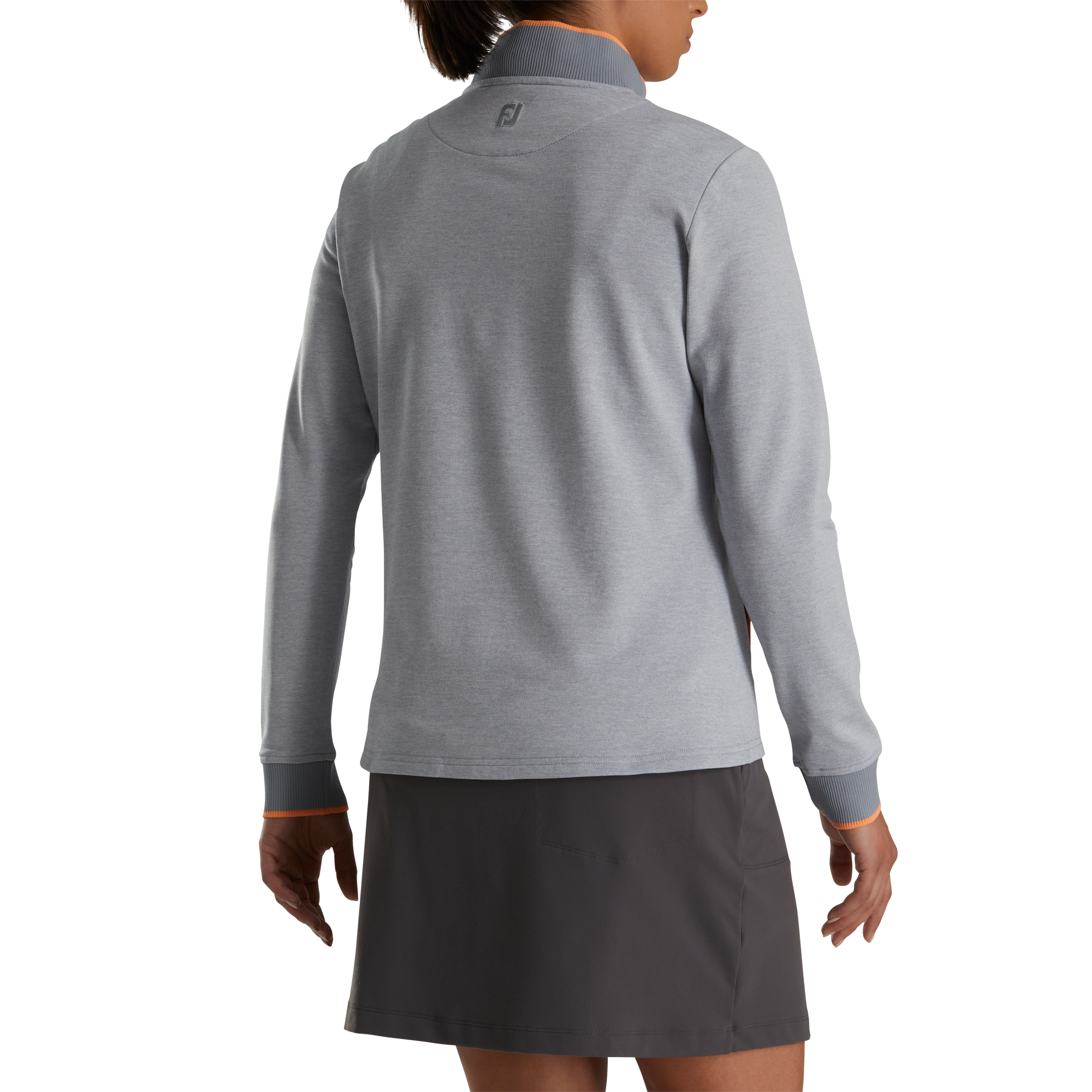 Half-Zip Fleece Back Pique Mid-Layer-Previous Season Style Women