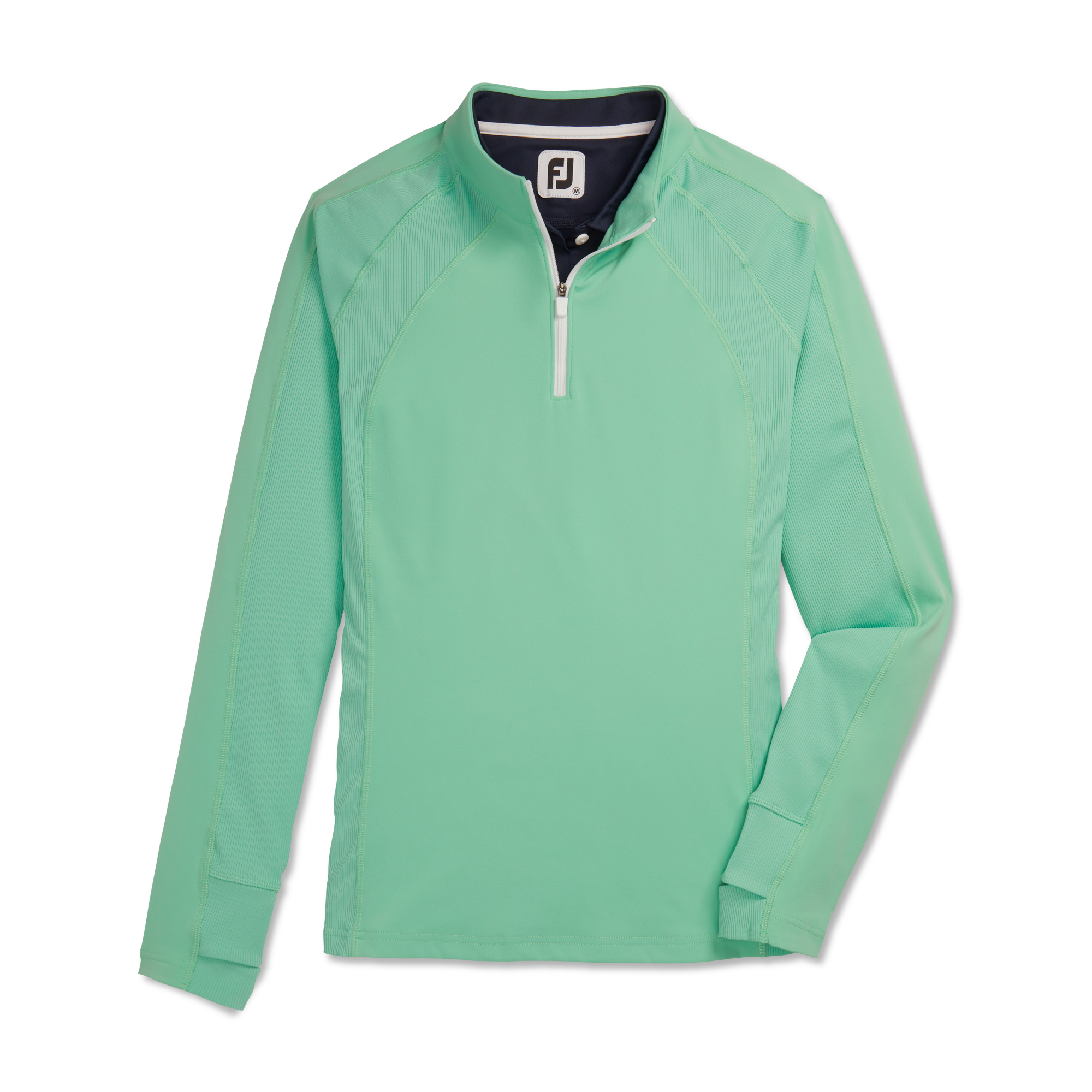 Quarter-Zip Rib Block Mid-Layer Women