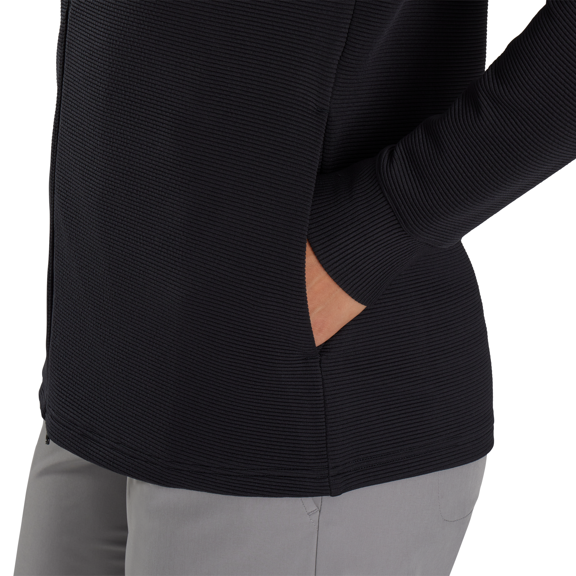 Full-Zip Ottoman Hoodie Women