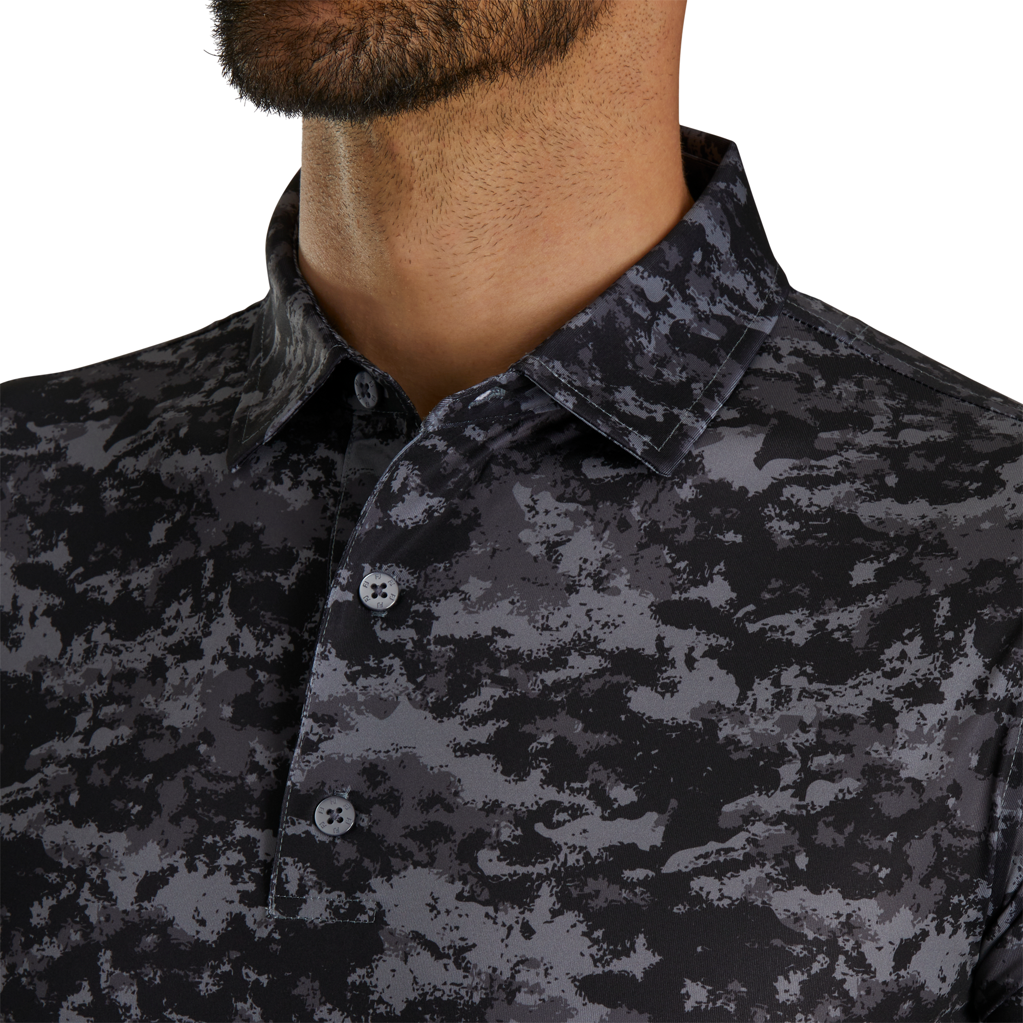 Athletic Fit Cloud Camo Lisle
