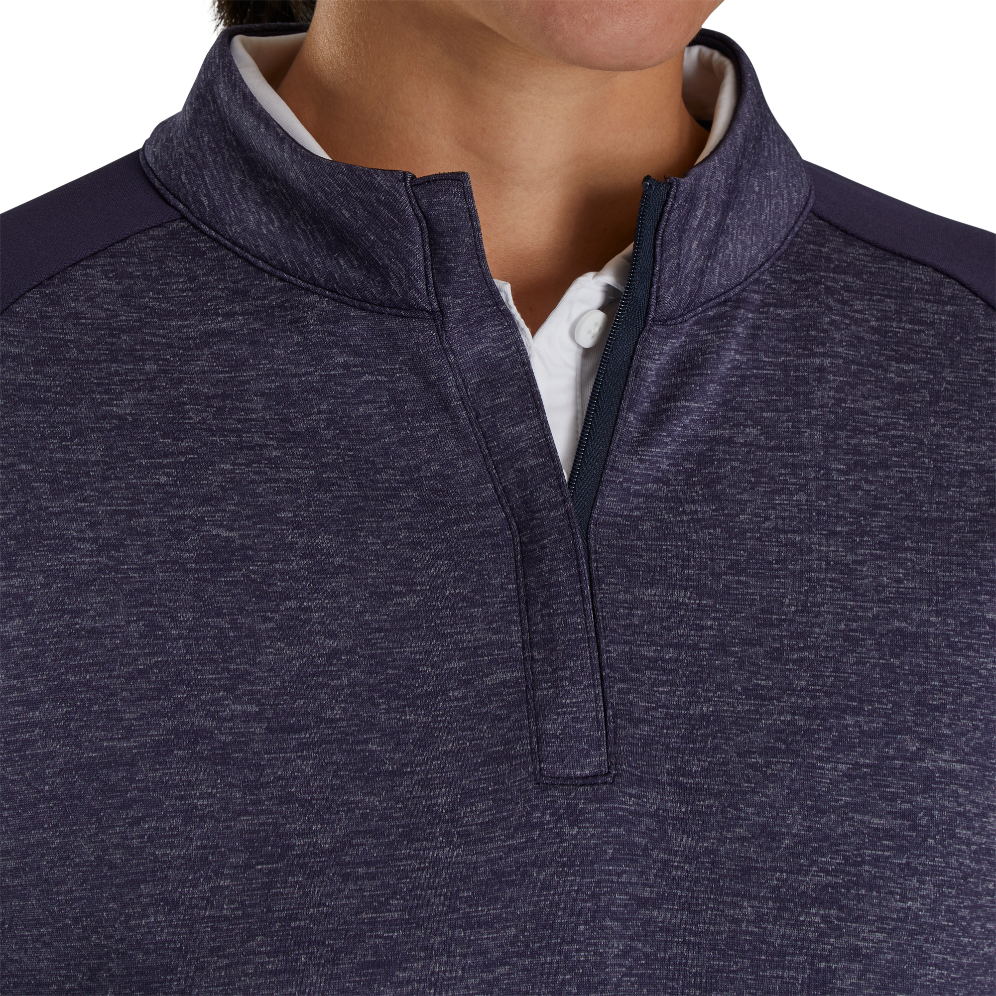 Heather Block Half-Zip Mid-Layer Women