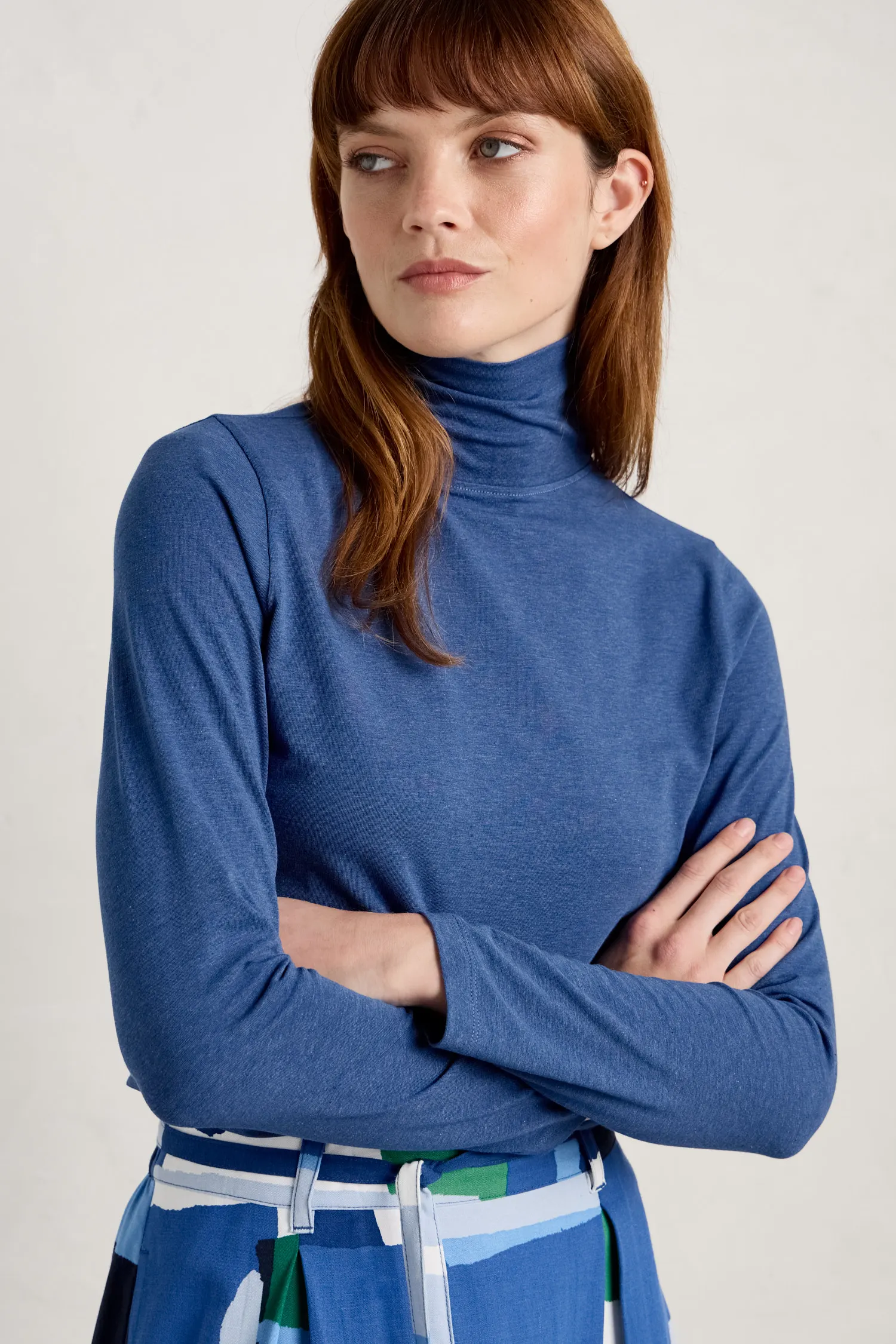 Landing Roll Neck Top (GOTS)