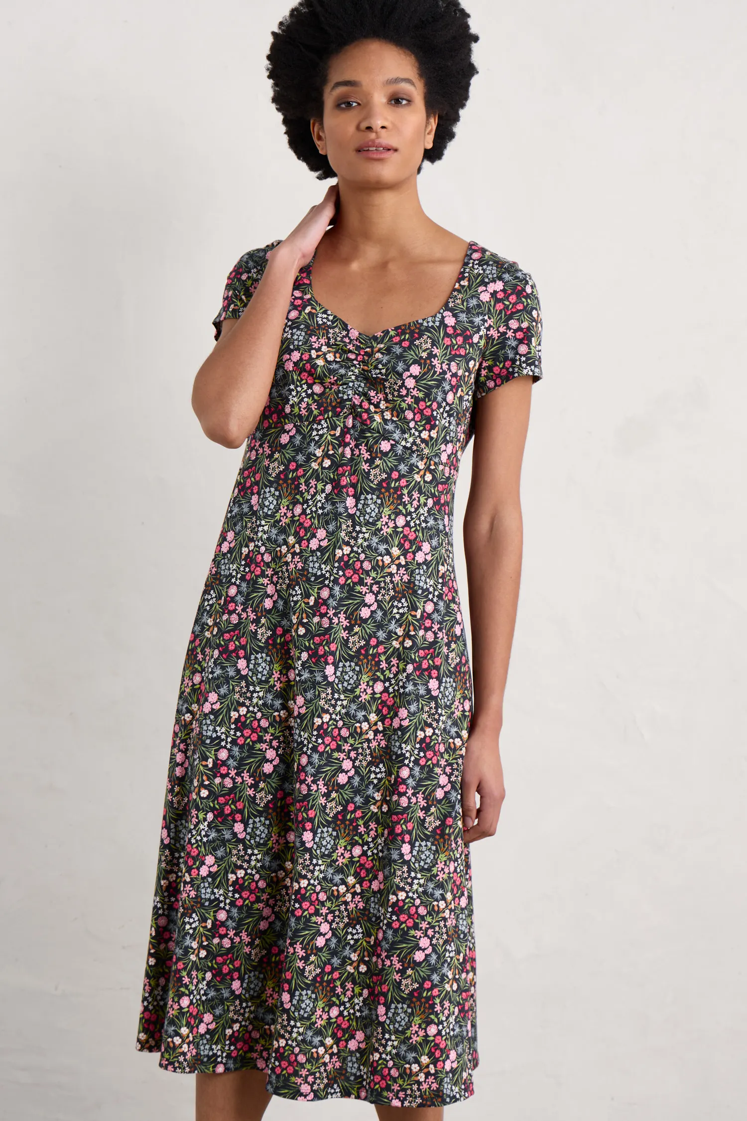 Secret Cove Empire Line Midi Dress