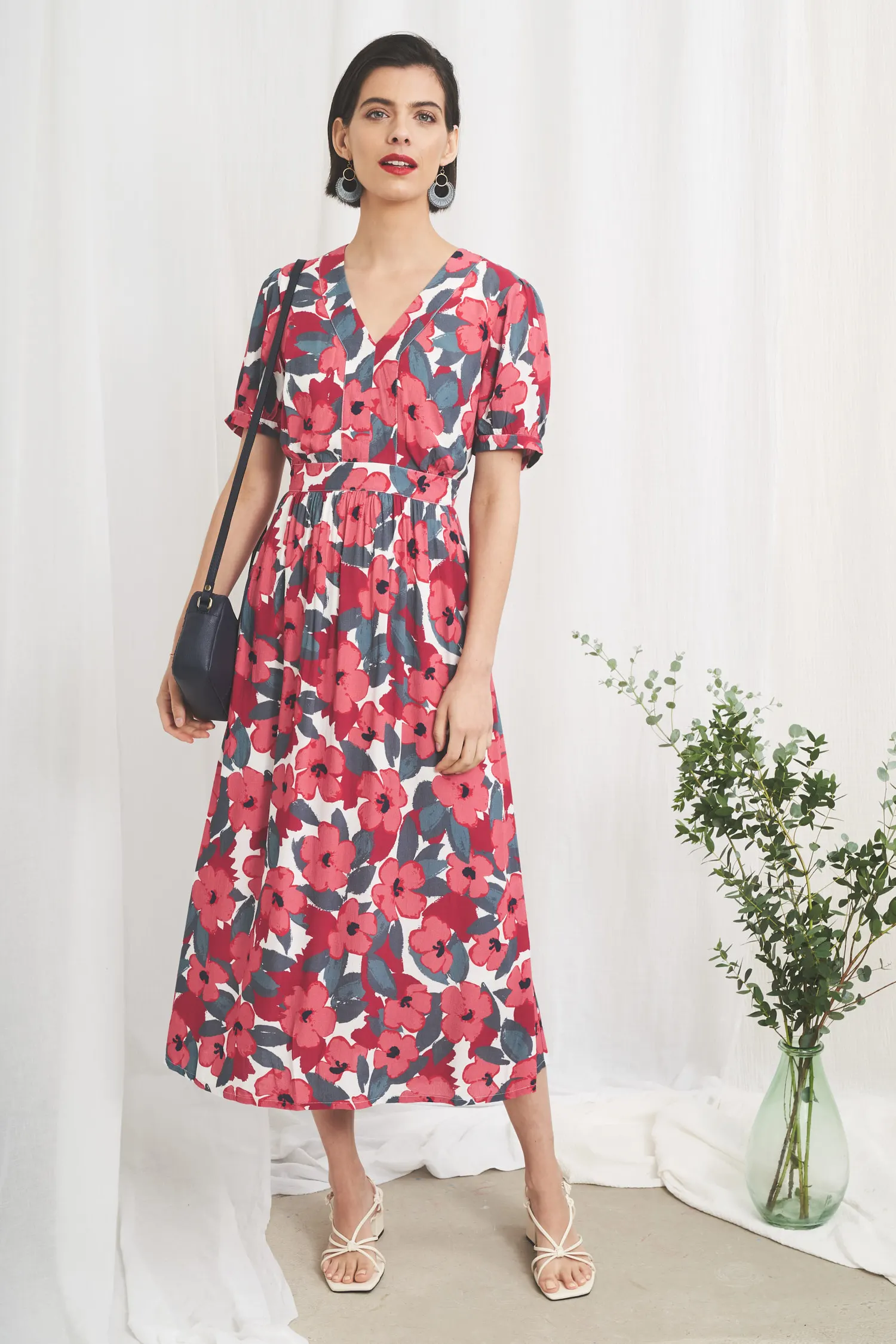 Birch Leaf Midaxi Tea Dress