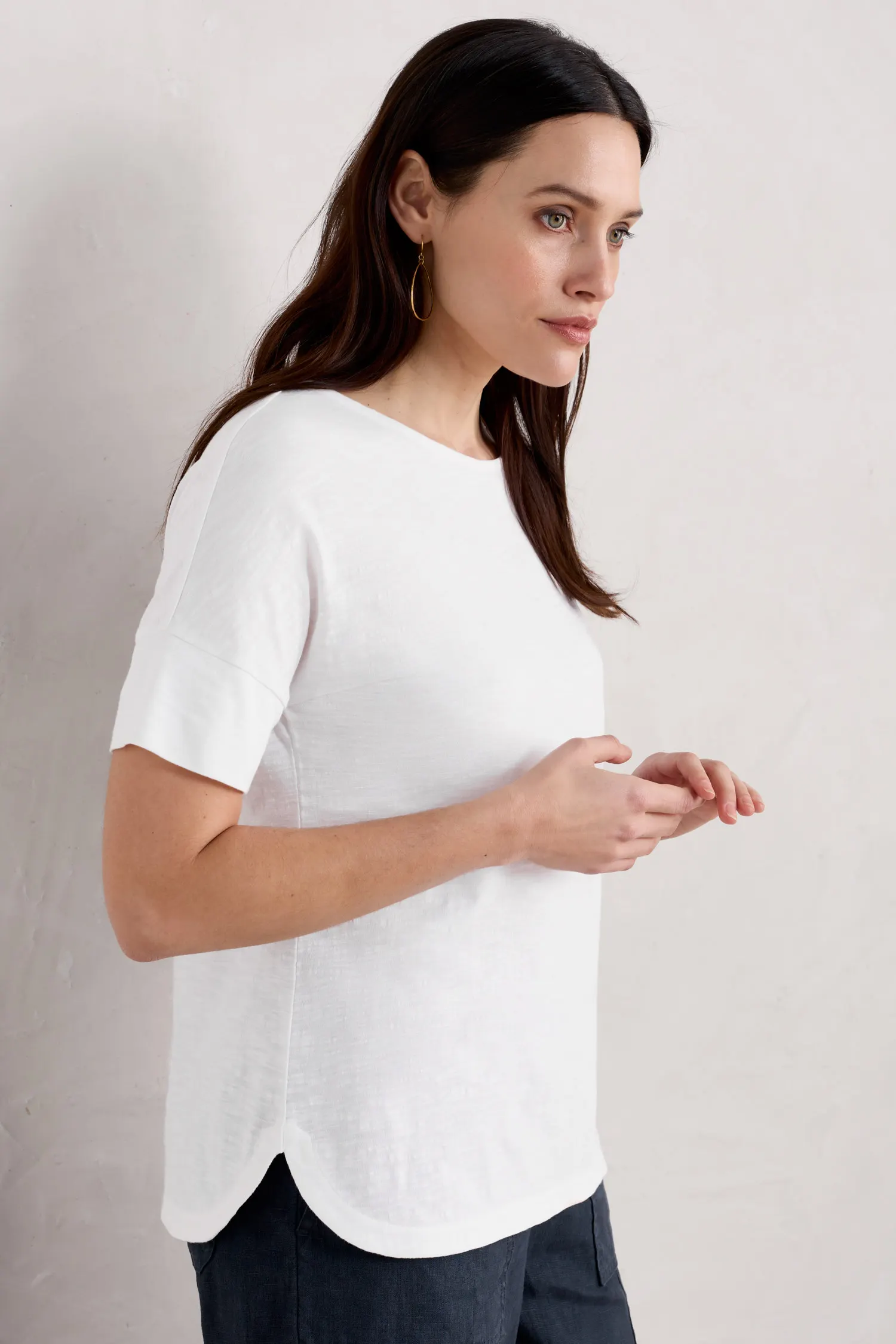 Bryher View Organic Cotton Boat Neck T-Shirt (GOTS)