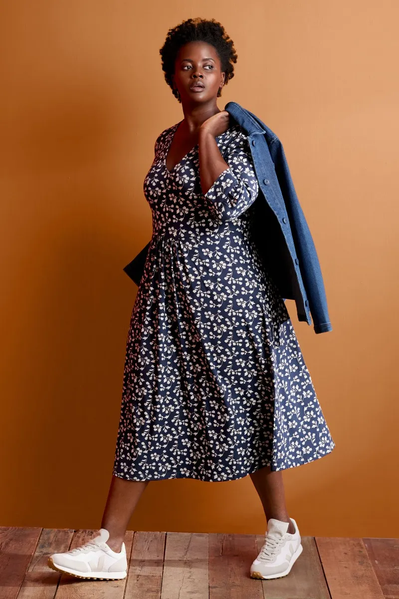 Rose House Midi Dress (GOTS)