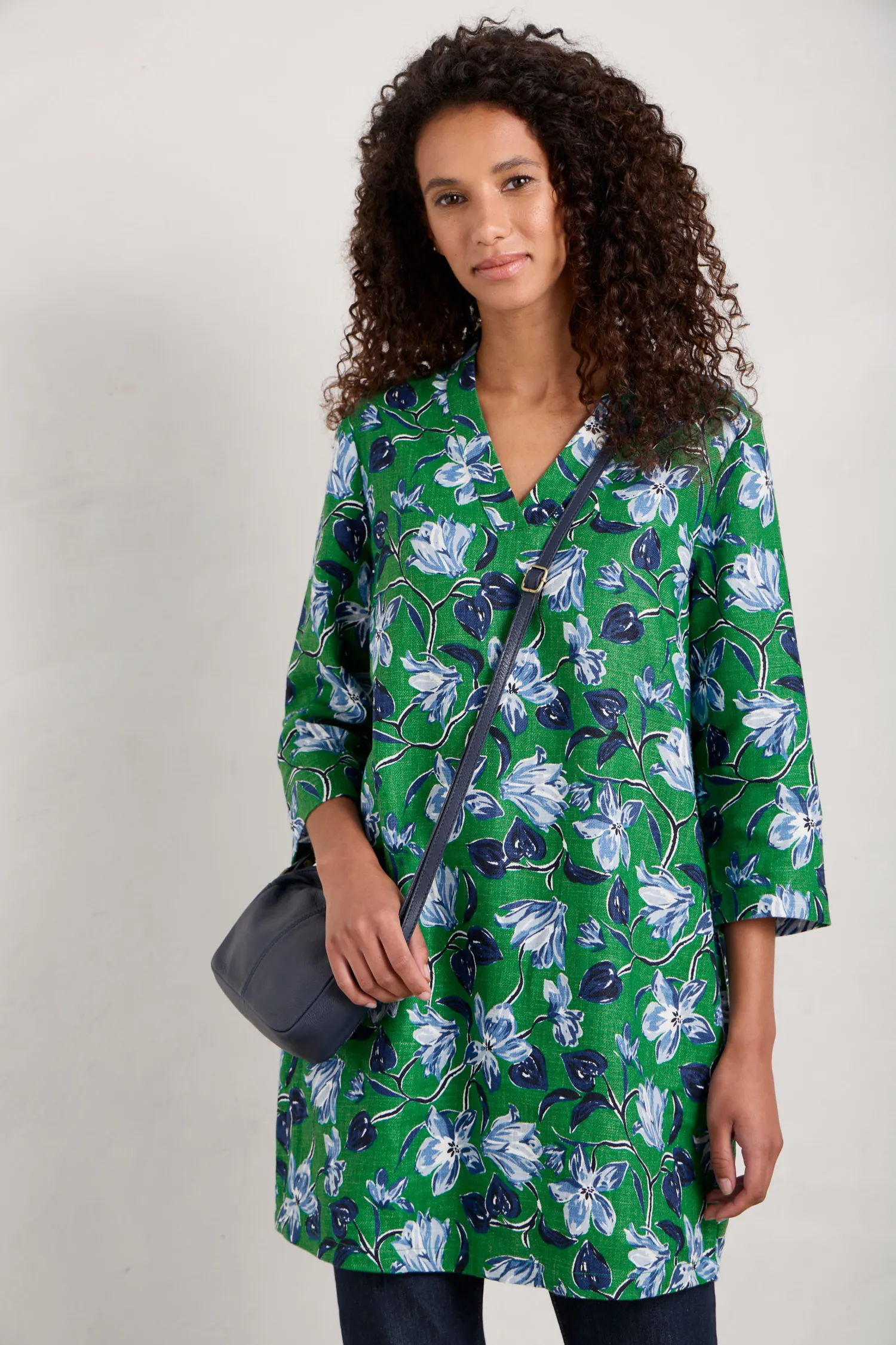 Curves Flow Ramie Tunic