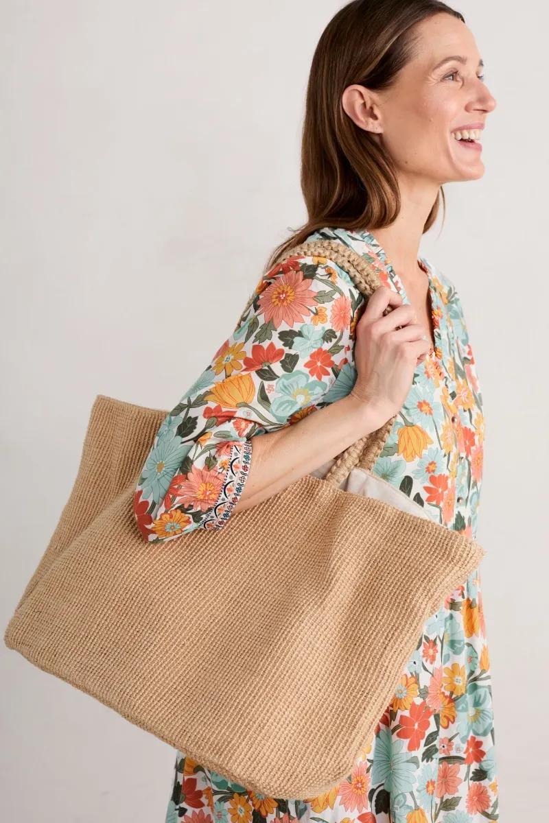 Grassland Jute Basket Bag