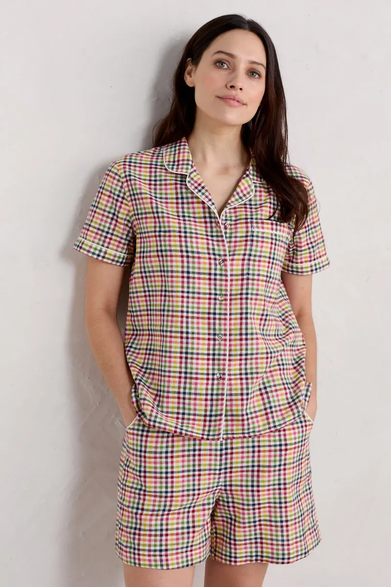 Senara Checked Summer Pyjamas